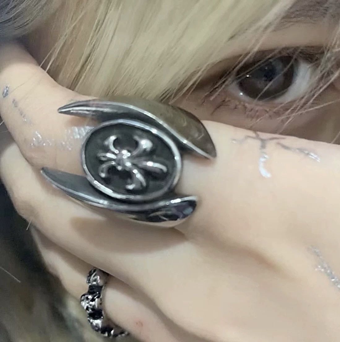 Japanese Brand × Jewelry Retro punk rave gothic ring Size ONE SIZE - 2 Thumbnail