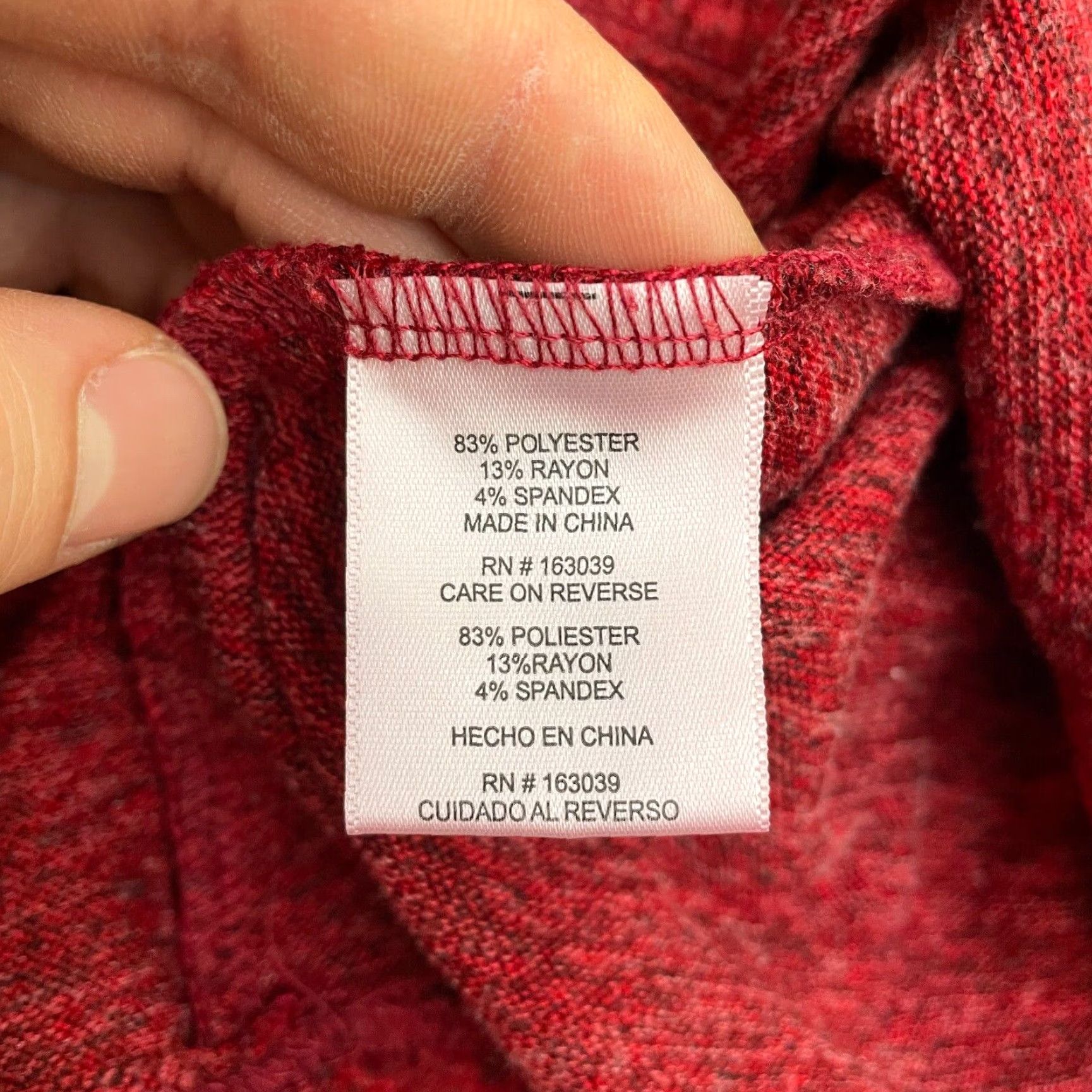 Vintage A New Day Womens XL Red Crew Neck Relaxed Lightweight Pullover Sweater Size XL / US 12-14 / IT 48-50 - 4 Thumbnail