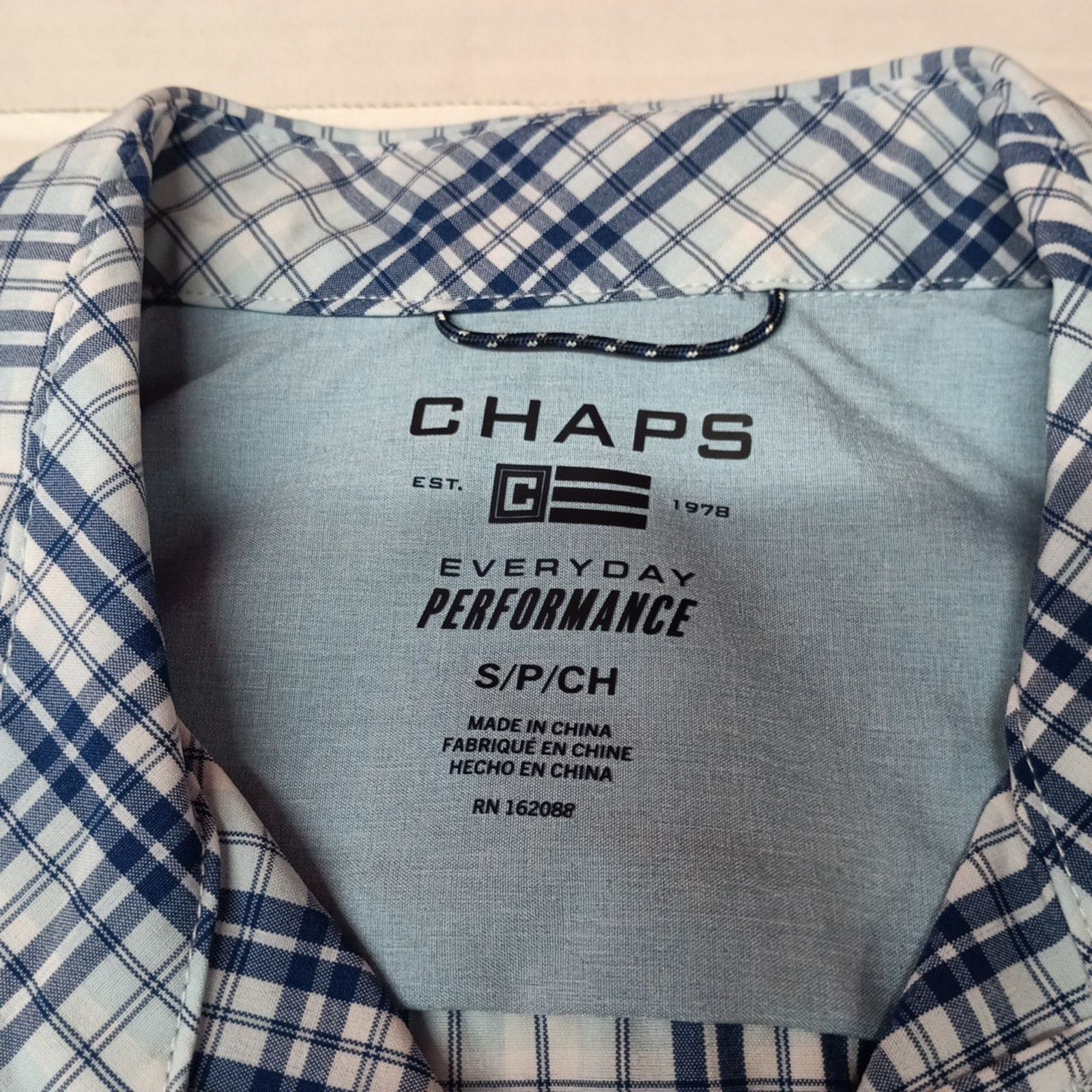 Chaps Chaps Woven Shirt Men's Size S Sky Blue Stretch UPF 50 Size US S / EU 44-46 / 1 - 4 Thumbnail