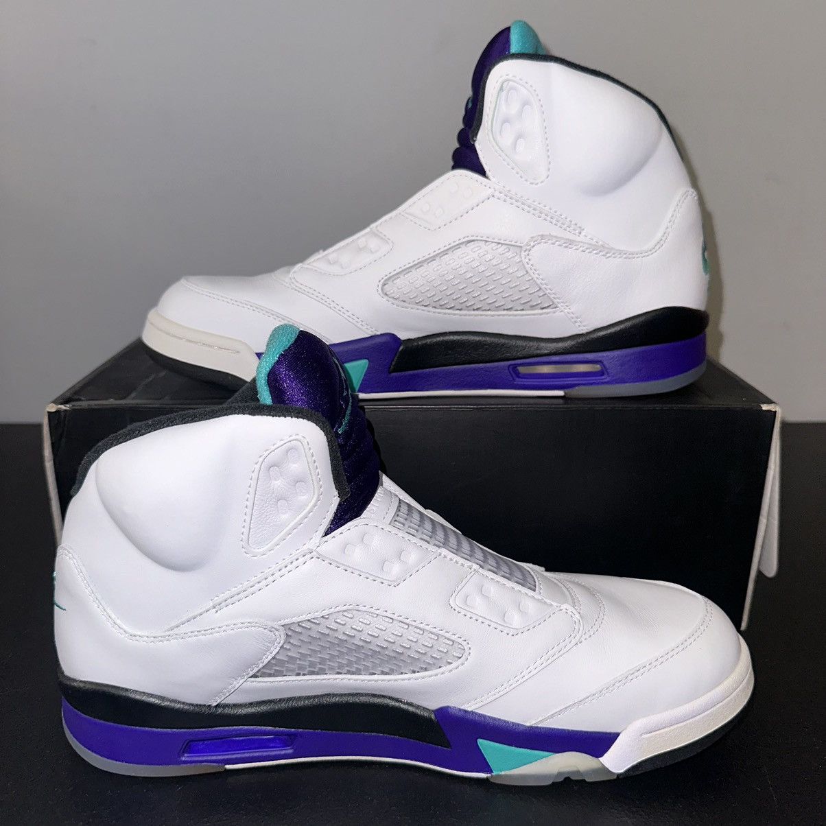Jordan Brand Size 11.5 - Air Jordan 5 Grape Retro NRG Fresh Prince New Size US 11.5 / EU 44-45 - 2 Thumbnail