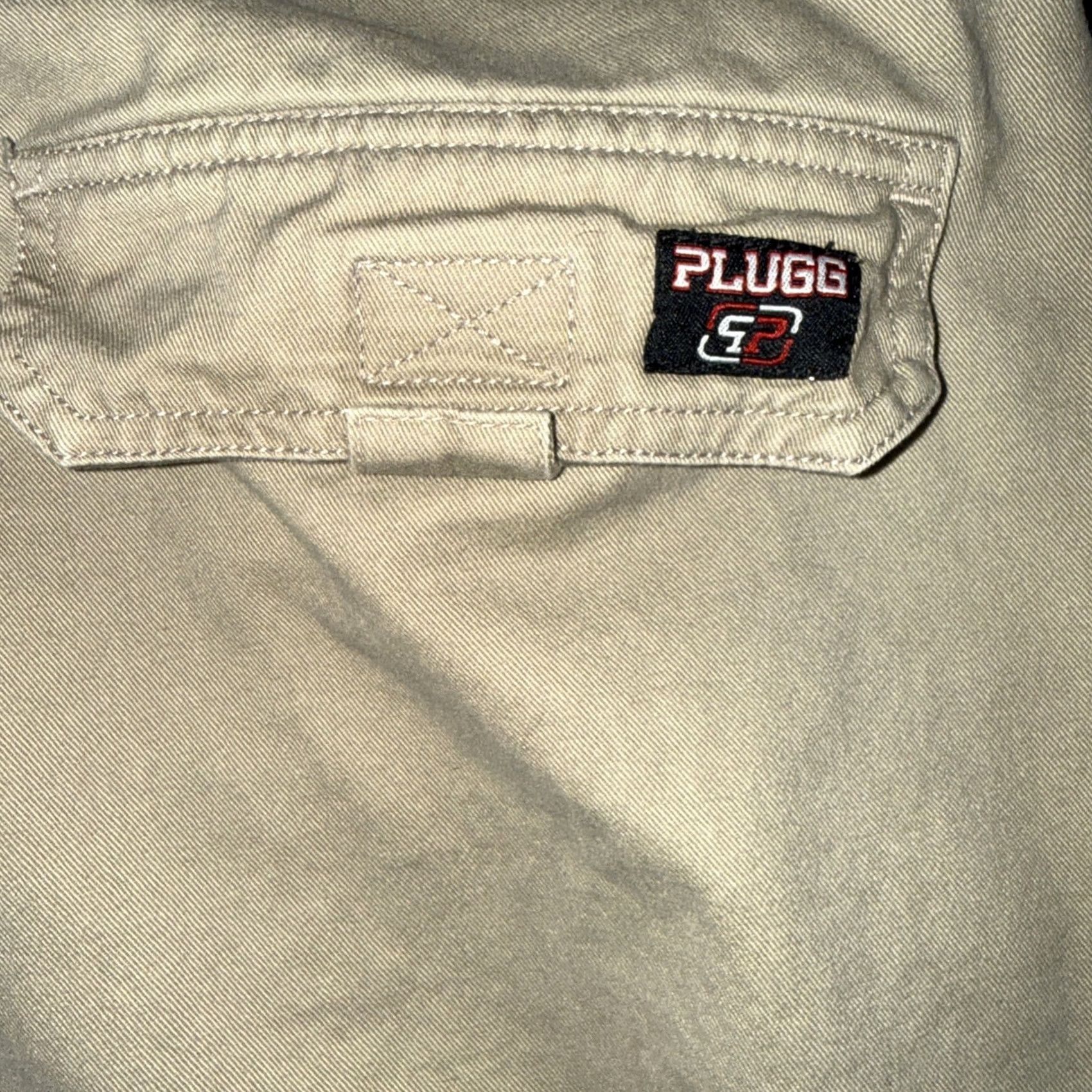 Vintage Plugg Cargo Pants Men 36X34 Khaki Beige Cotton Cargo Pocket Straight Leg Mens Casual Workwear Size US 36 / EU 52 - 5 Thumbnail