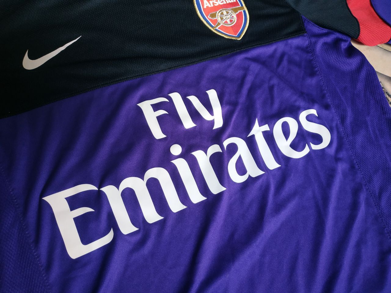 Nike Nike Arsenal 2012/13 Training Jersey Fly Emirates Purple M Size US M / EU 48-50 / 2 - 11 Thumbnail
