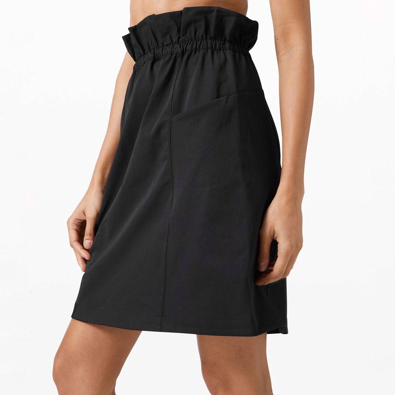 Lululemon Lululemon Trip Taker Super High-Rise Paperbag Black Skirt Size 28" / US 6 / IT 42 - 2 Thumbnail