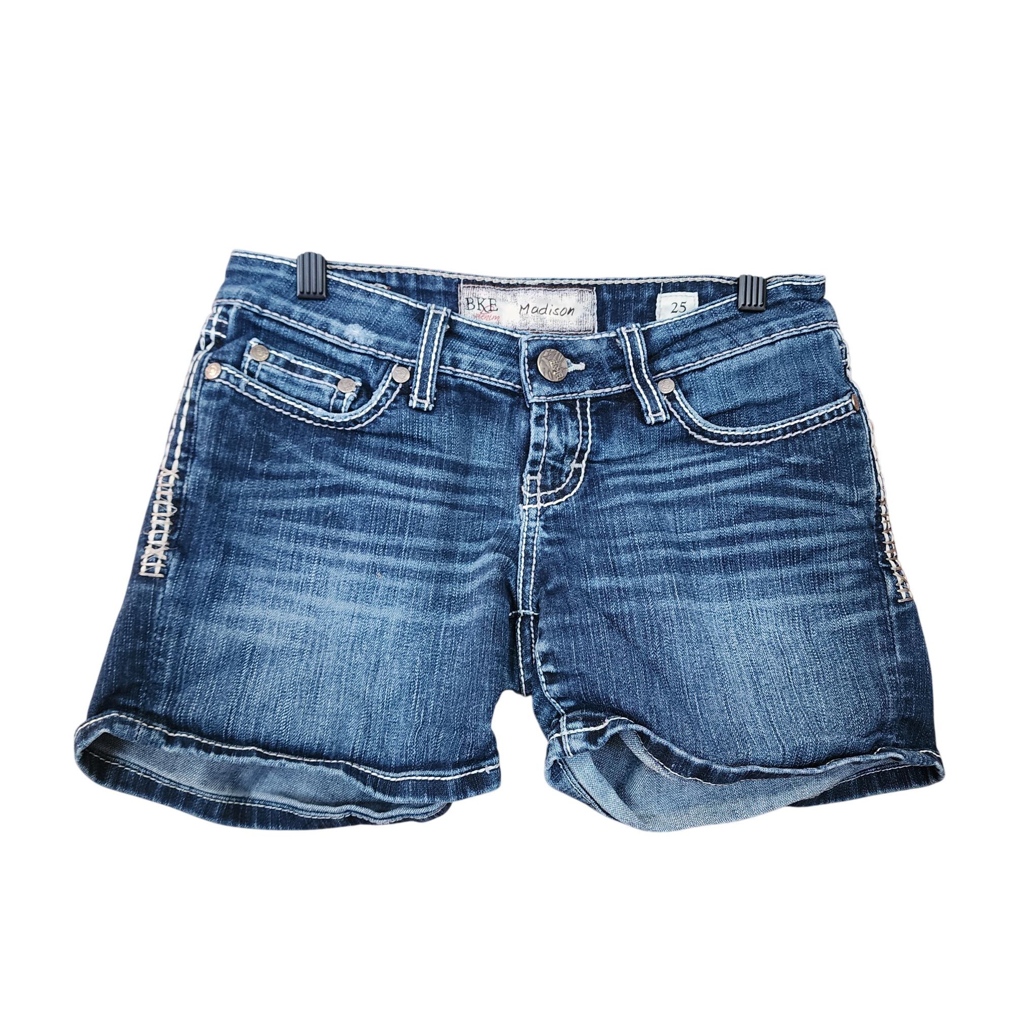 BKE BKE Denim Madison Womens Distressed Jean Shorts Size 25 Rhin Size 25" / US 0 / IT 36 - 1 Thumbnail