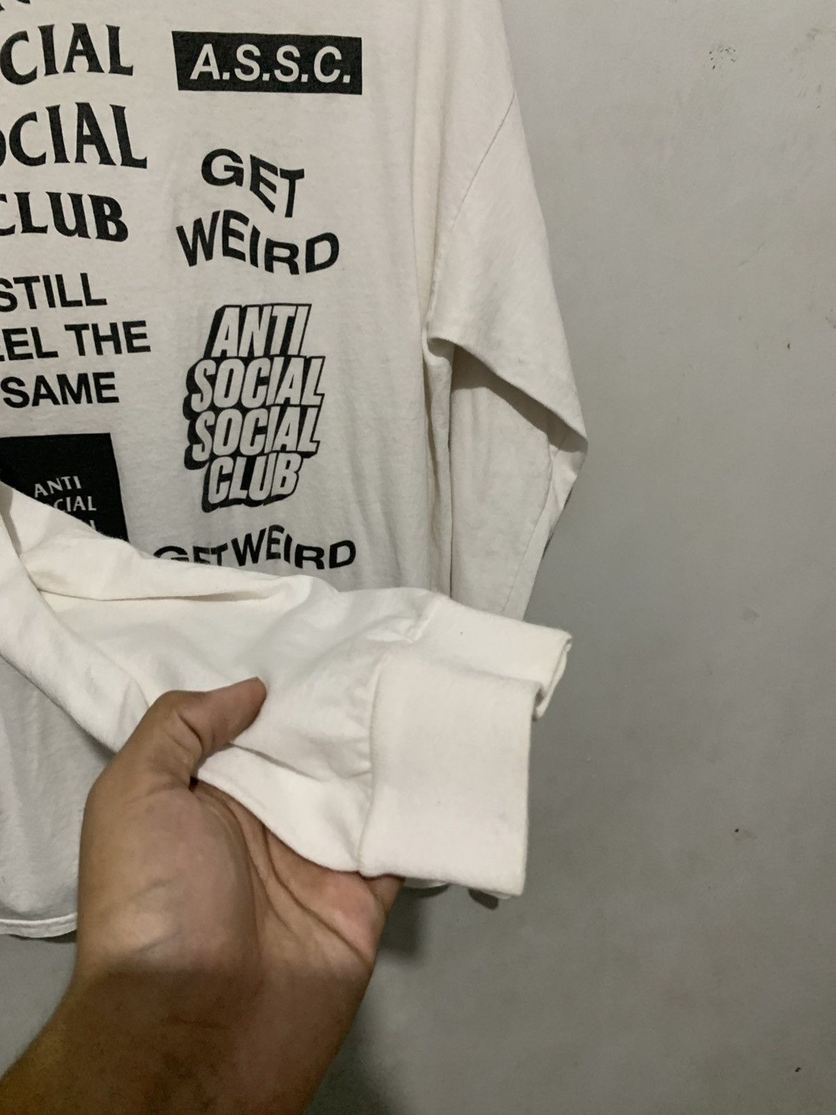Anti Social Social Club Crewneck Anti Social Social Club White Big Logo Print L Size US L / EU 52-54 / 3 - 5 Thumbnail
