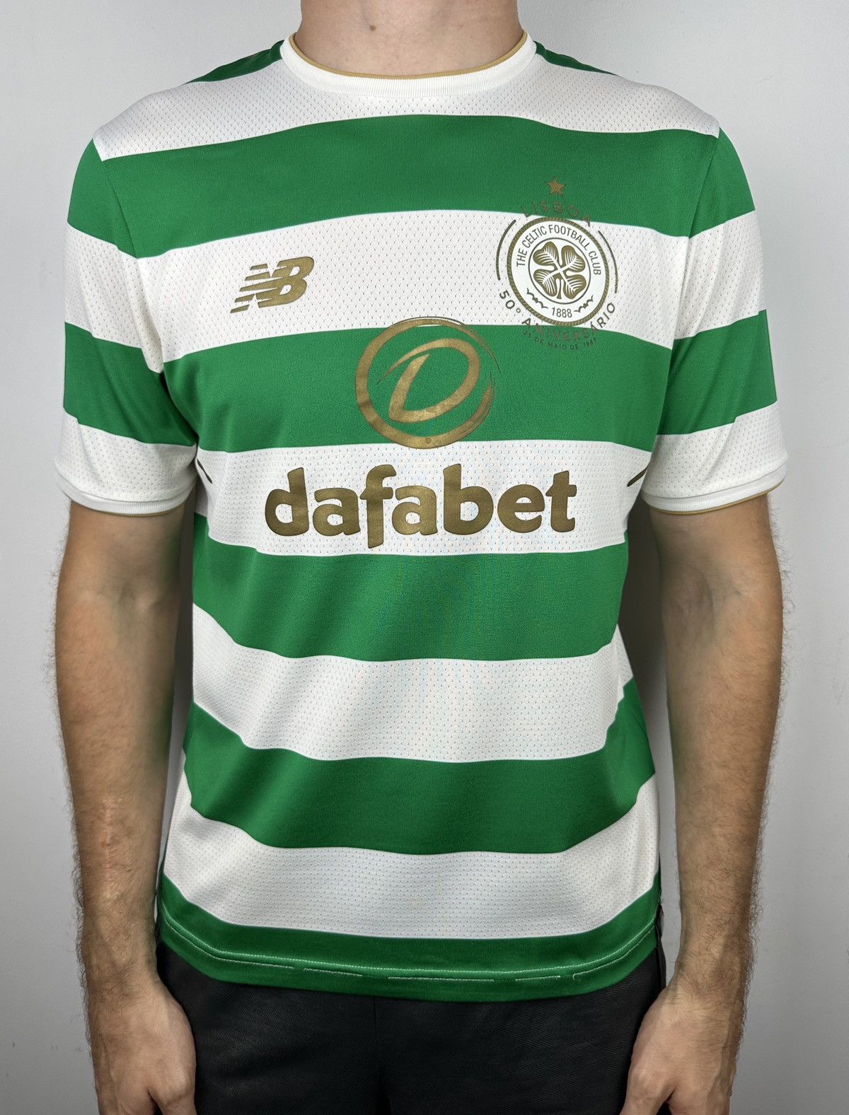 New Balance Celtic 2017 Anniversary Home Soccer Jersey Football Shirt Size US M / EU 48-50 / 2 - 2 Thumbnail
