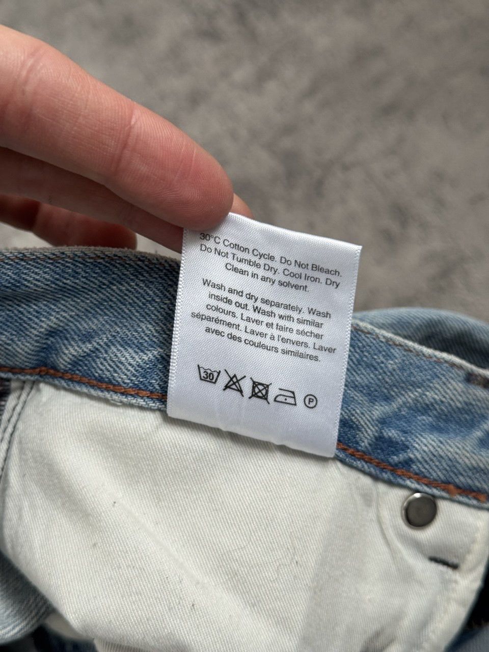 Other Toteme Blue Washed Denim Jeans Size US 32 / EU 48 - 18 Thumbnail