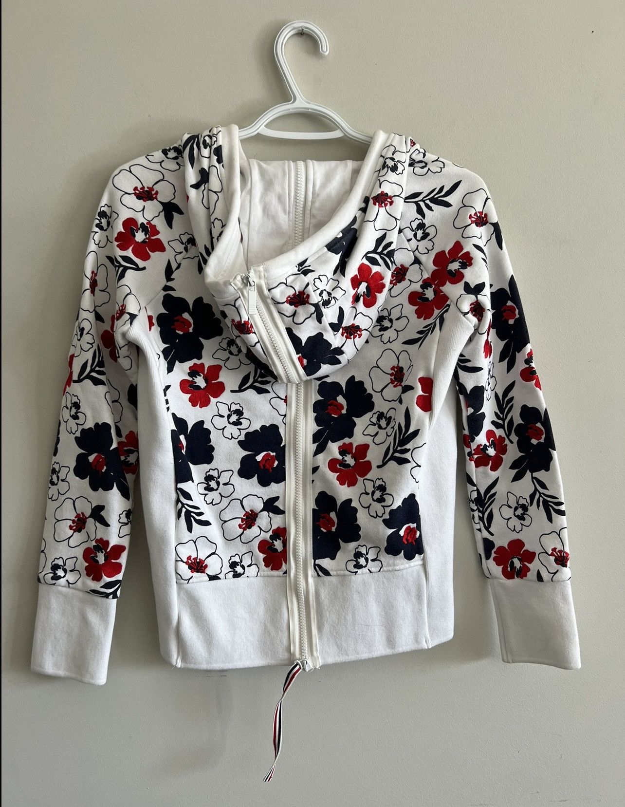 Thom Browne BNWT THOM BROWNE FLORAL ZIP HOODIE Size US XS / EU 42 / 0 - 8 Thumbnail