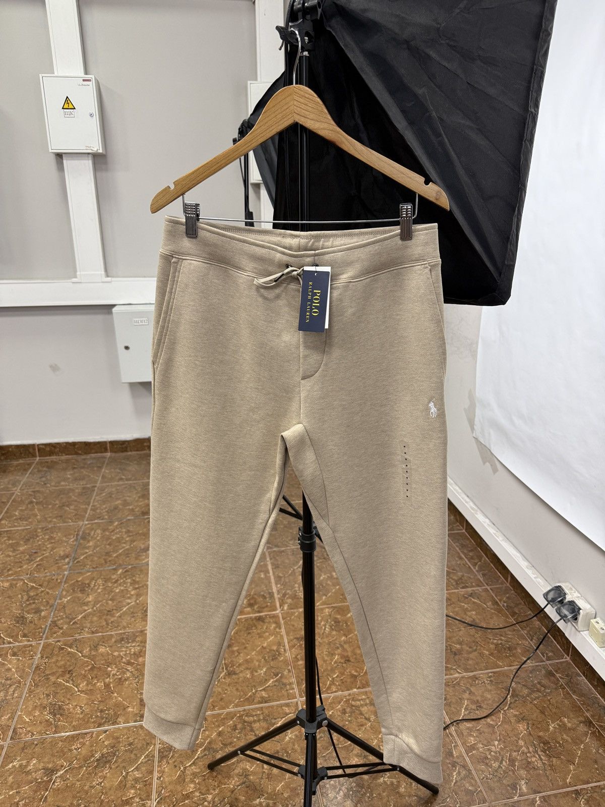 Polo Ralph Lauren 🇺🇸 NWT❗️Polo Ralph Lauren Luxury Double-Knit Jogger Pant Beige Size US 32 / EU 48 - 1 Thumbnail