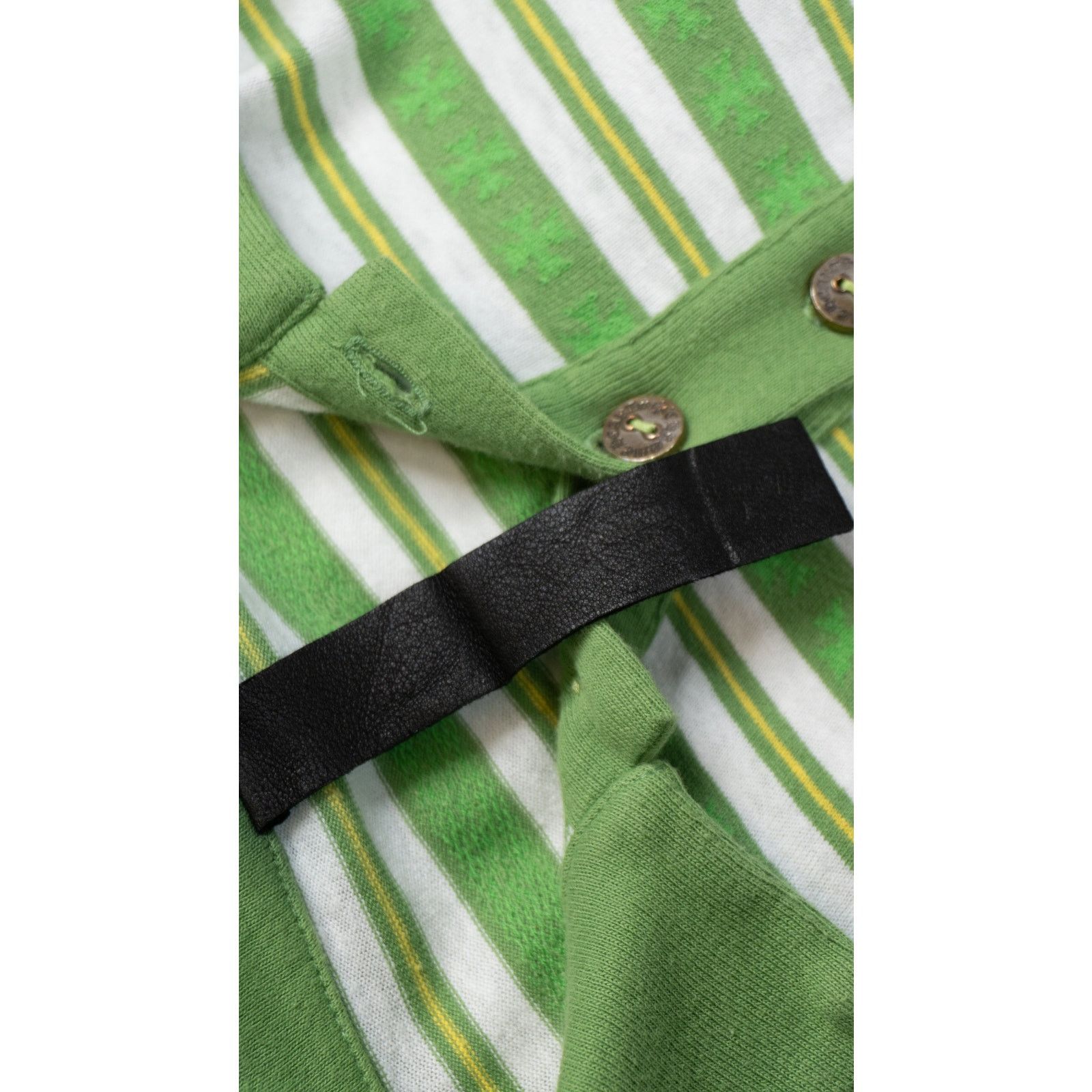 Chrome Hearts Green Cross Script Silver Button Long Sleeve Polo Size US L / EU 52-54 / 3 - 5 Thumbnail