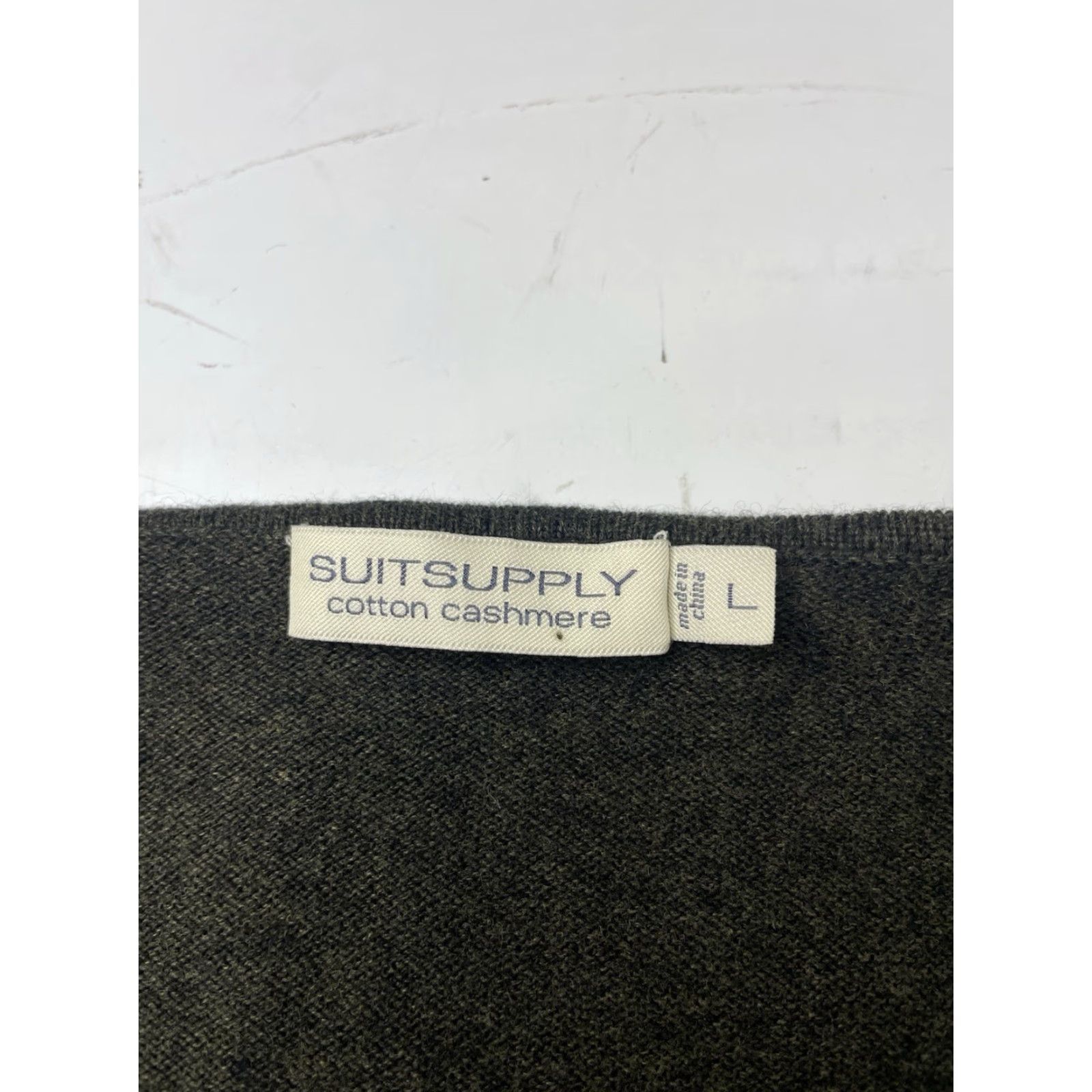 Suitsupply Suitsupply Cotton Cashmere Sweater Vest Green Buttons Men Size Large Size US L / EU 52-54 / 3 - 3 Thumbnail