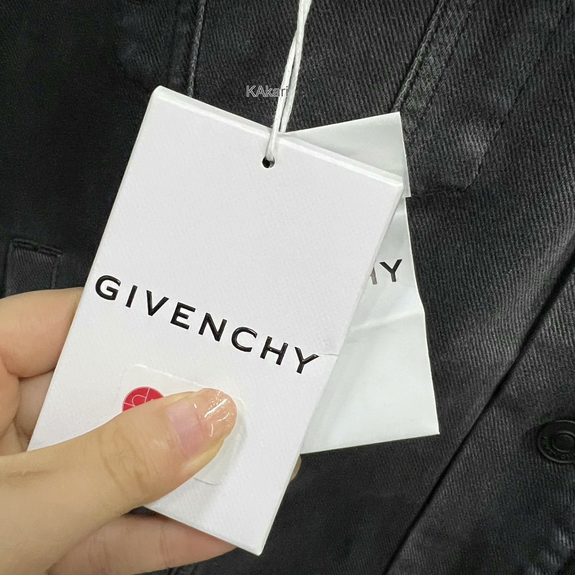 Givenchy Givenchy Logo Embroidered Denim Vest Size US XL / EU 56 / 4 - 5 Thumbnail