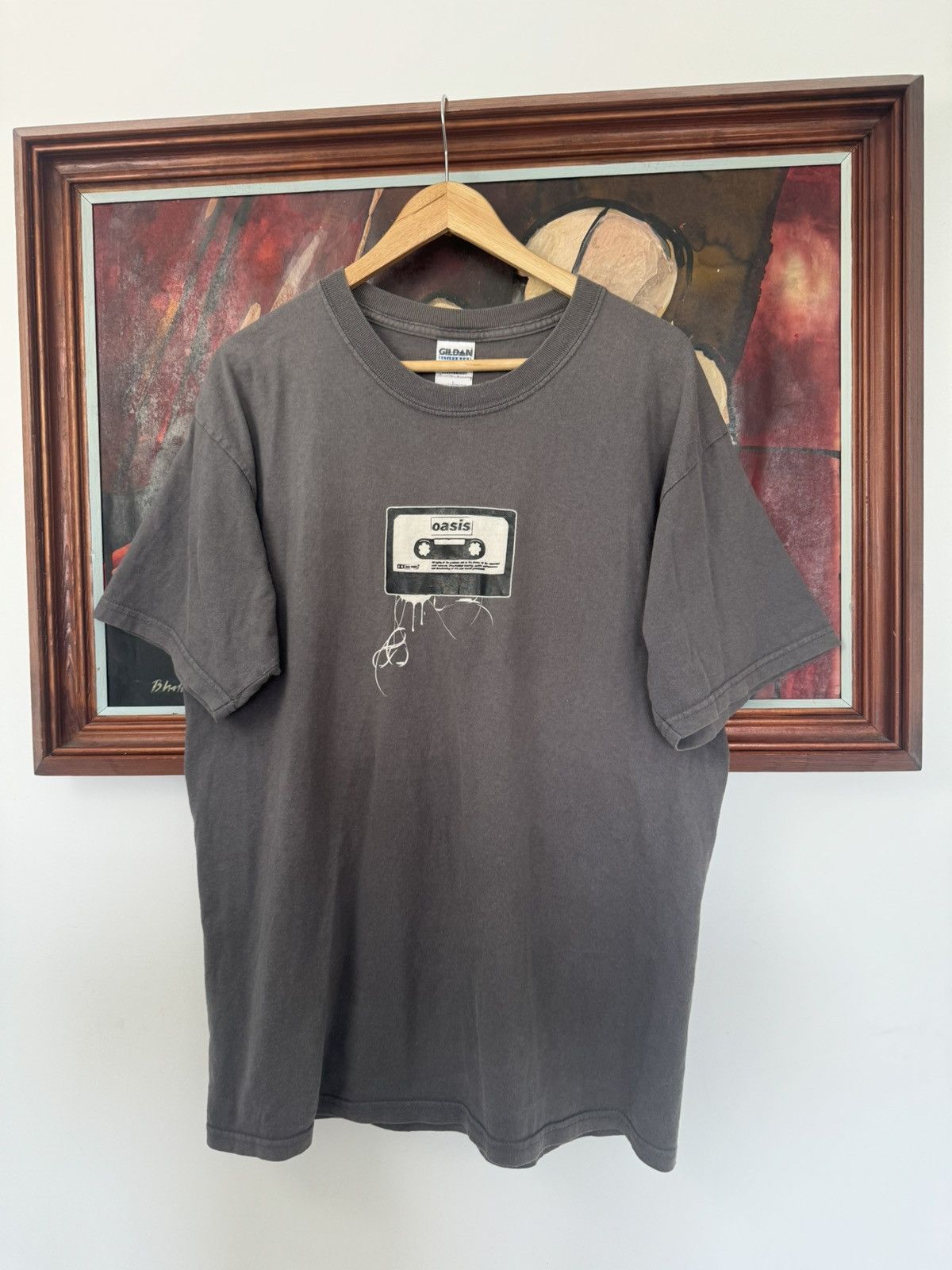 Vintage Oasis "Live Demonstration" Cassette Rock Band Tee