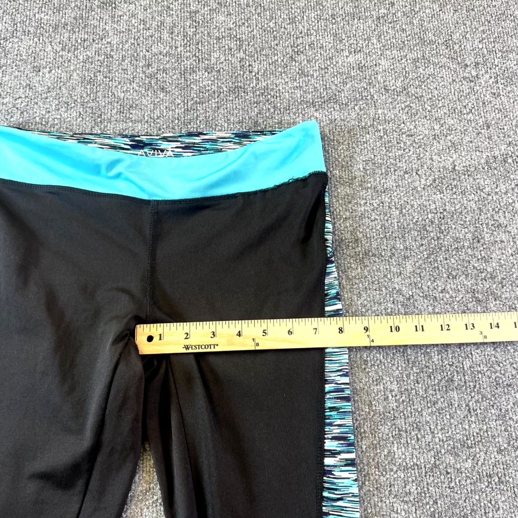 Vintage Aviva Ankle Womens L Black Legging Women Polyester Sports Gym Yoga Workout Stretch Size 36" / US 14 / IT 50 - 4 Thumbnail