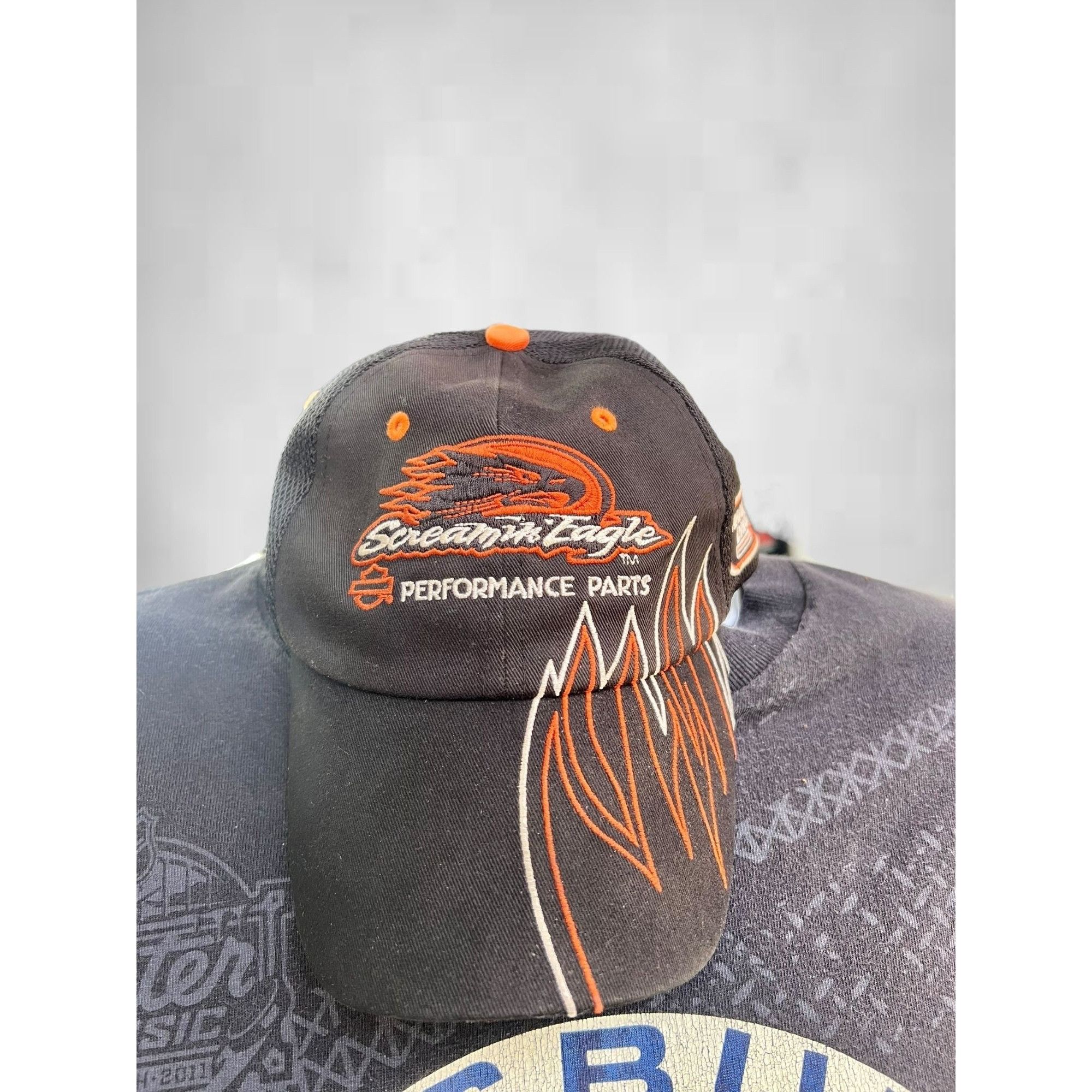 Harley Davidson × Vintage Vintage Y2K Screaming Eagle Harley Snapback Size ONE SIZE - 1 Thumbnail