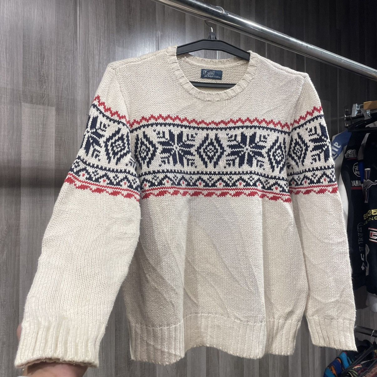 Polo Ralph Lauren Polo Ralph Lauren Cream Nordic Knit Sweater Size US M / EU 48-50 / 2 - 4 Thumbnail
