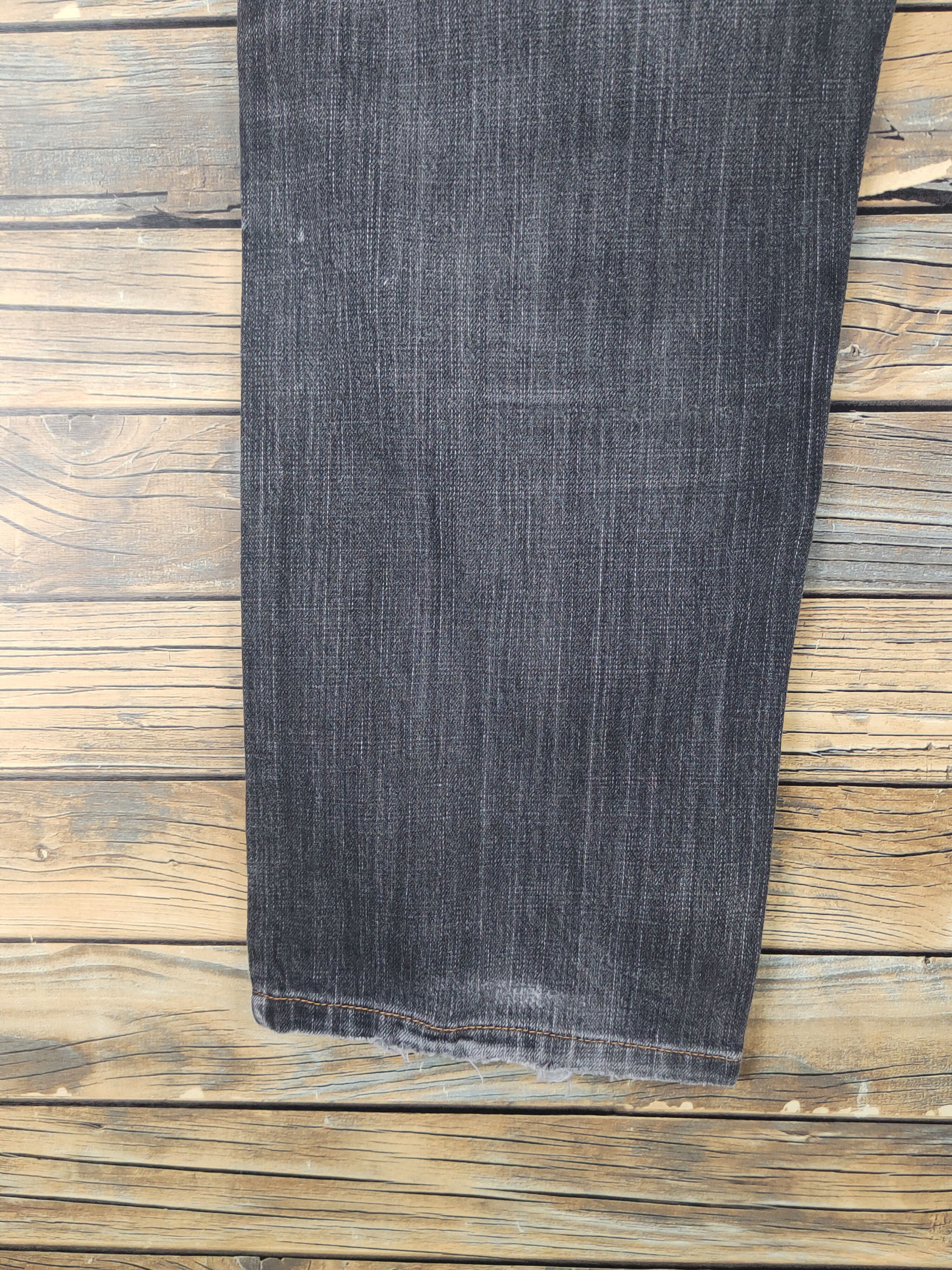 Edwin Edwin Black Distressed Ripped Jeans #W1322 Size US 35 - 11 Thumbnail