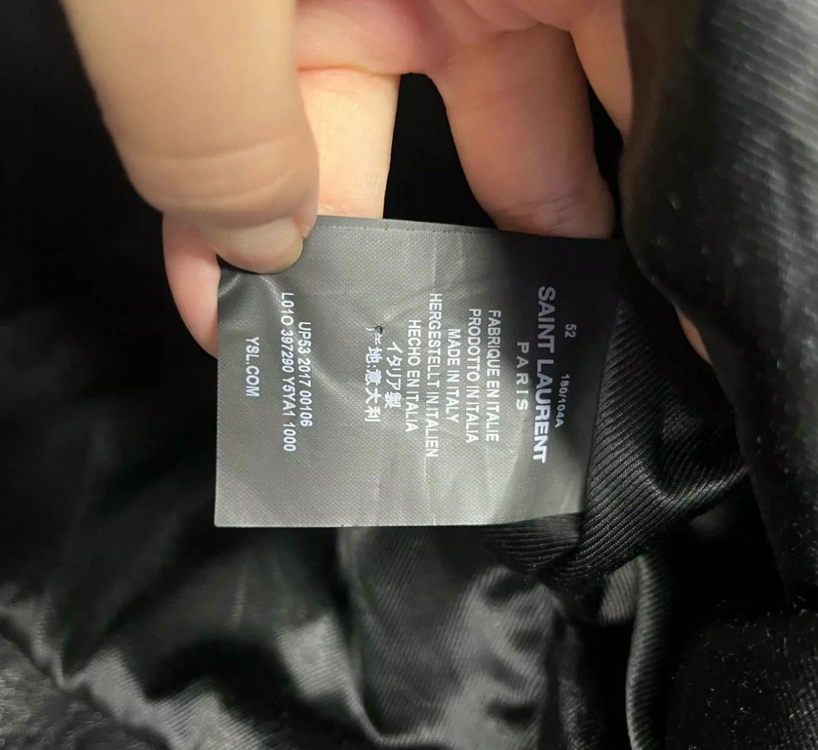 Saint Laurent Paris × Yves Saint Laurent Saint Laurent ysl classic suede silk leather clothing Size US L / EU 52-54 / 3 - 4 Thumbnail