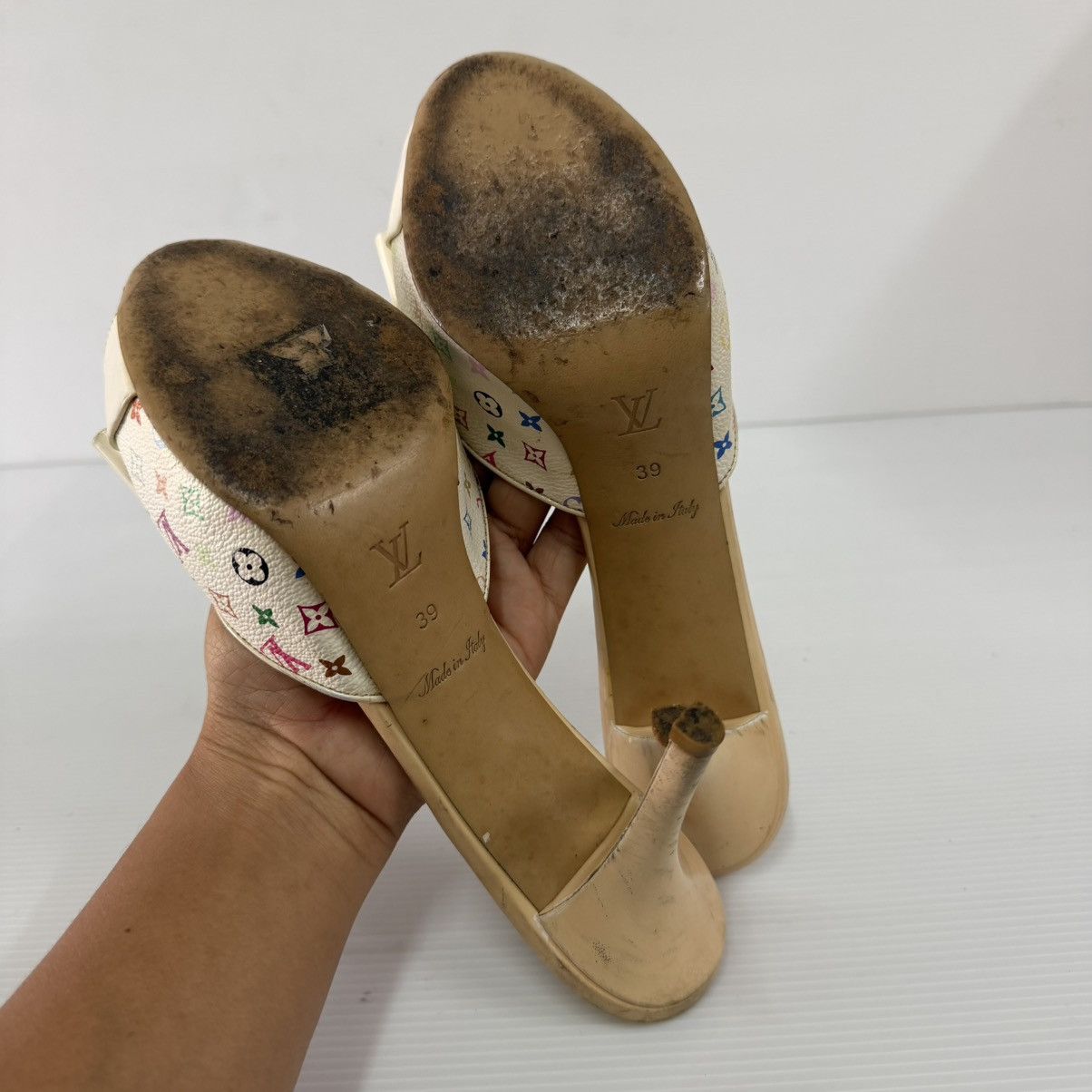 Louis Vuitton Louis Vuitton Multicolor Heels Size US 9 / IT 39 - 6 Thumbnail