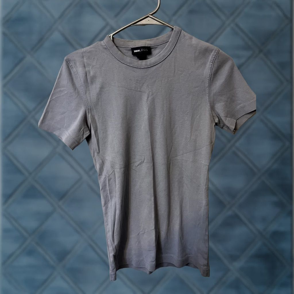 H&M H&M LOGG Goods Womens Blue Short Sleeve Crew Neck T Shirt Casual Size S Size S / US 4 / IT 40 - 1 Thumbnail
