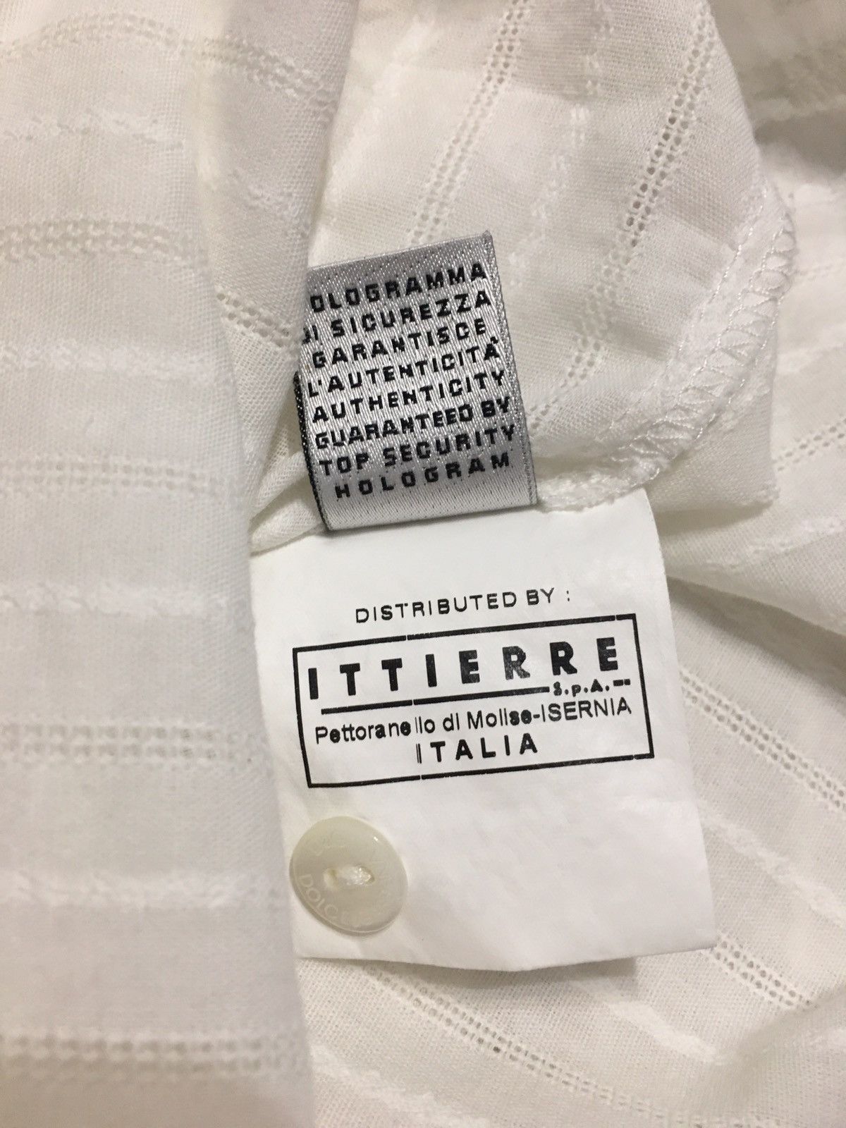 Dolce & Gabbana Dolce & Gabbana White Embroidered Men Shirt Size 38/52 Size US L / EU 52-54 / 3 - 12 Thumbnail