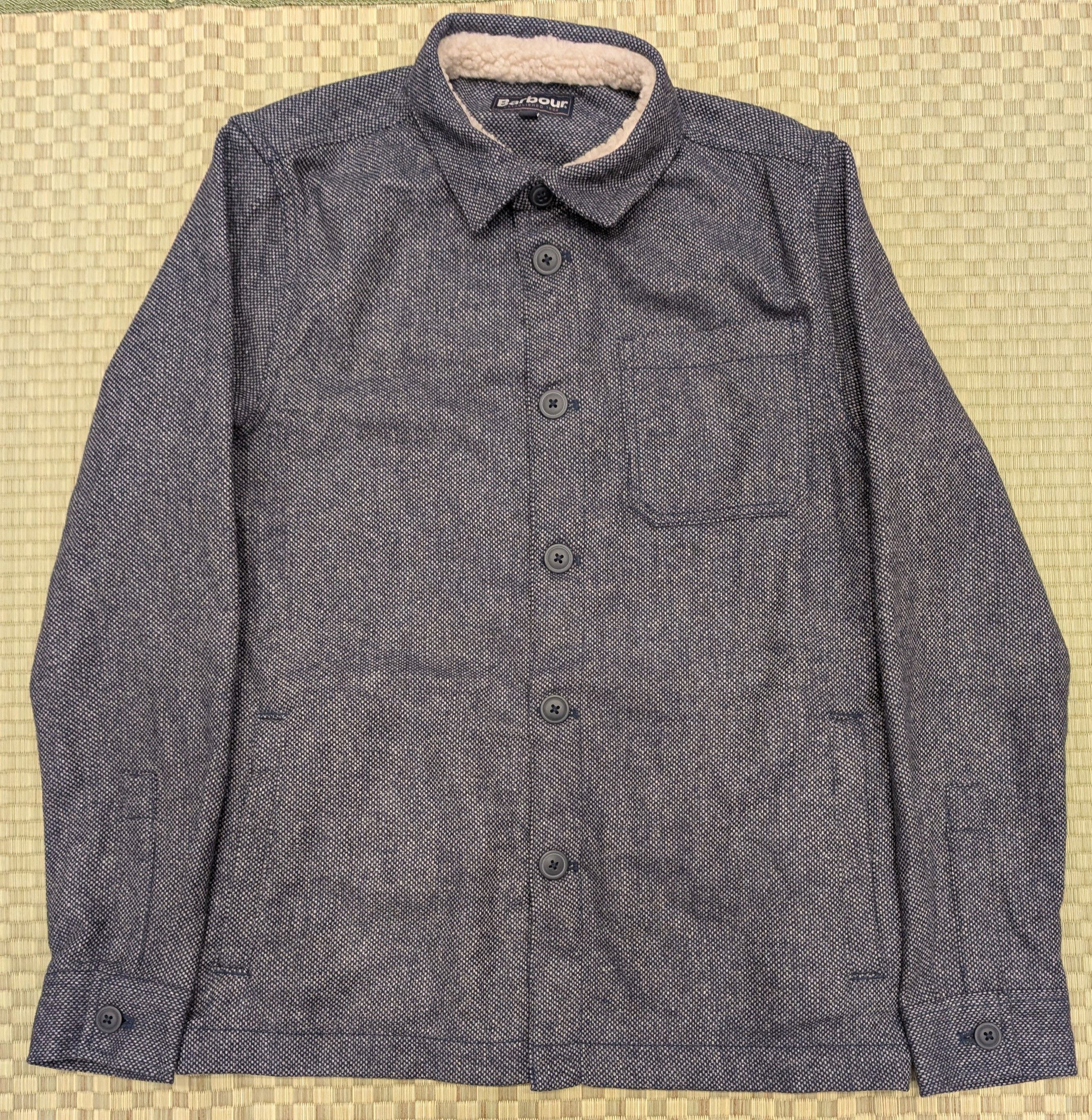 Barbour Barbour Thompson Wool Blend Overshirt Sherpa Shirt Jacket Size US S / EU 44-46 / 1 - 1 Thumbnail
