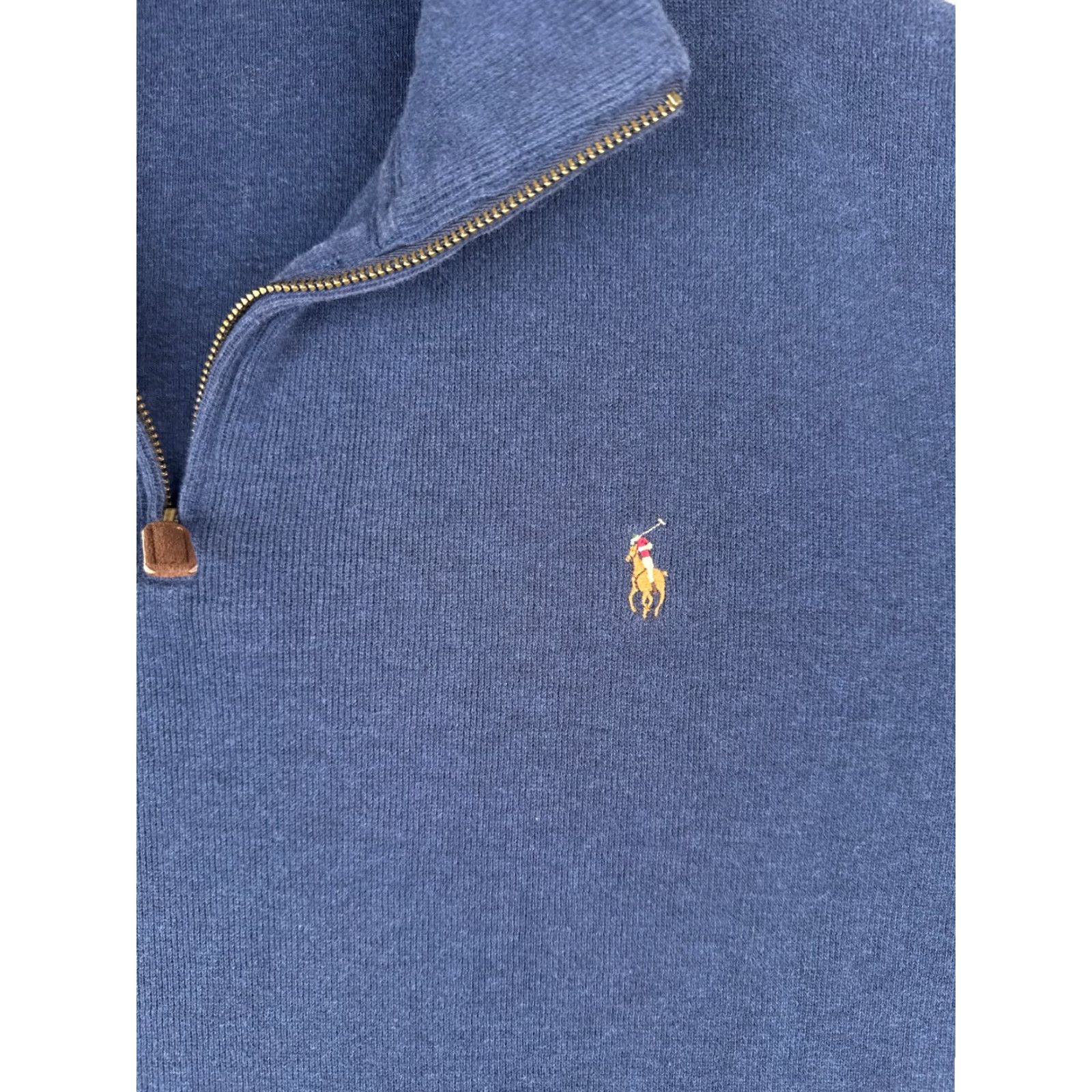 Ralph Lauren Polo Ralph Lauren Sweater Adult 2XL XXL Blue 1/4 Zip Mock Neck Long Sleeve Mens Size US XXL / EU 58 / 5 - 6 Thumbnail