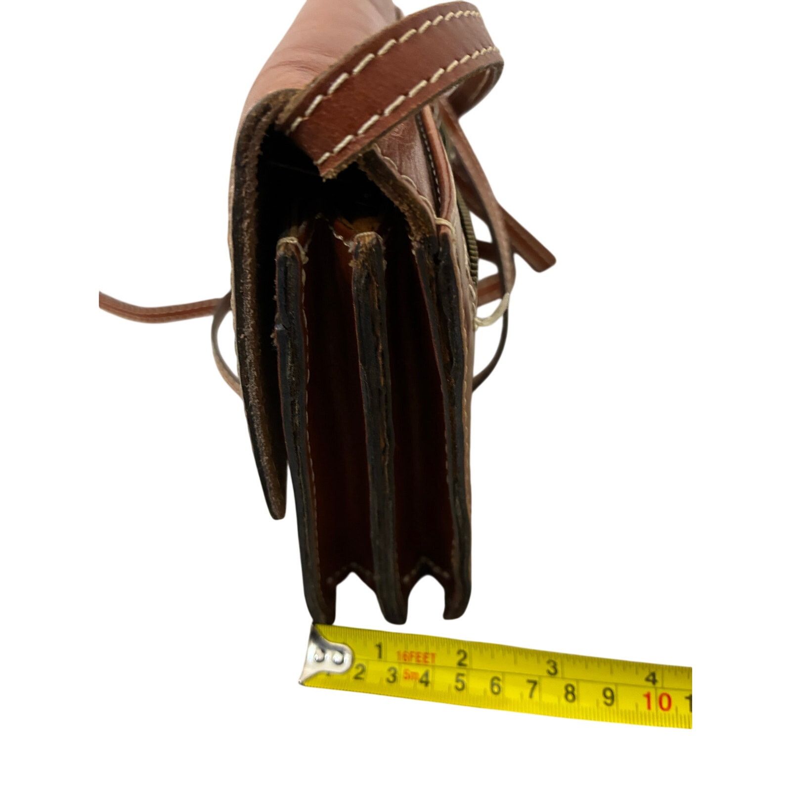 Patricia Nash Patricia Nash Lanza Crossbody Organizer Leather Brown EUC Size ONE SIZE - 8 Thumbnail