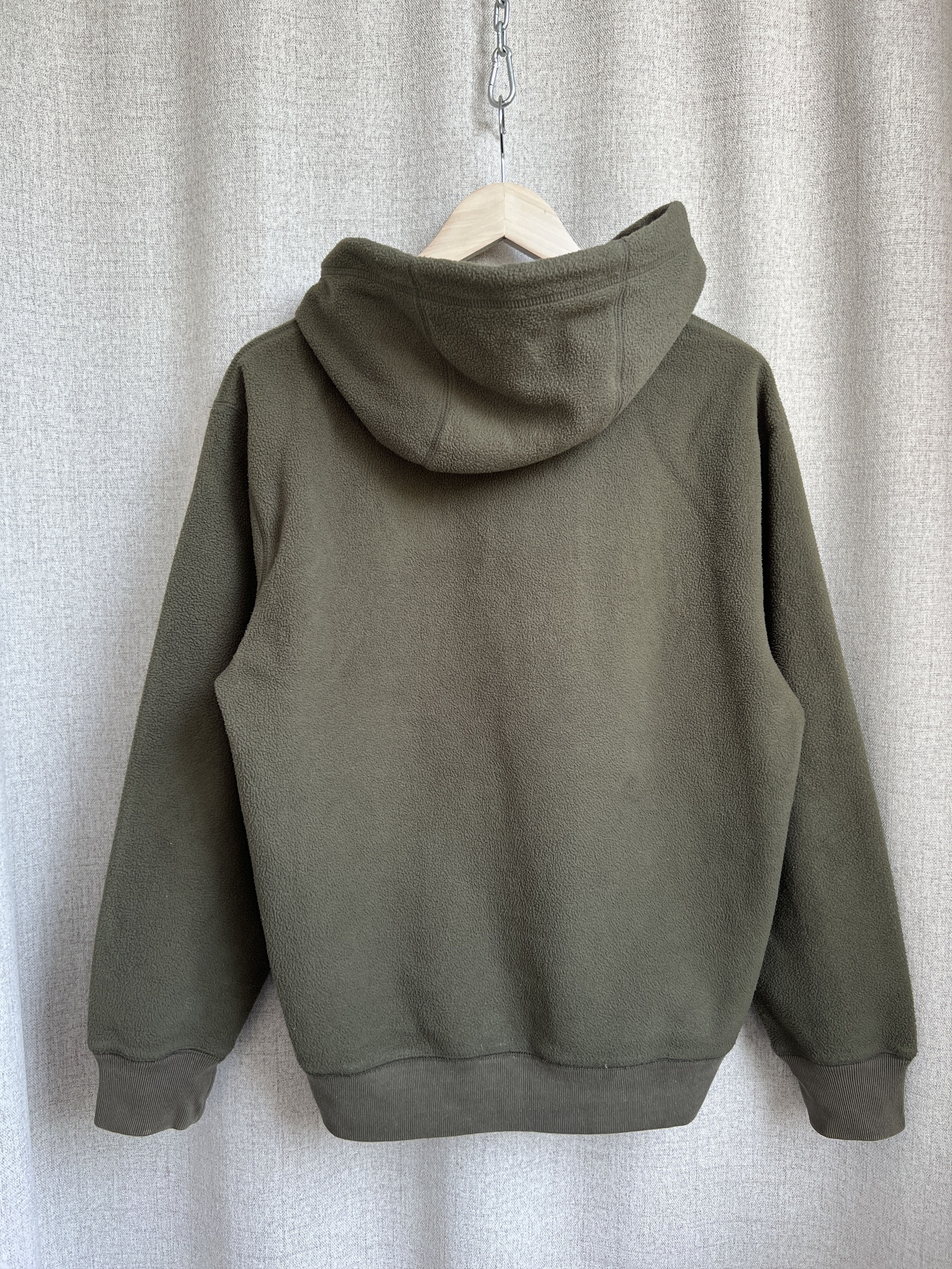 Gap Y2K GAP Front Logo Khaki Green Fleece Hoodie Size US S / EU 44-46 / 1 - 4 Thumbnail