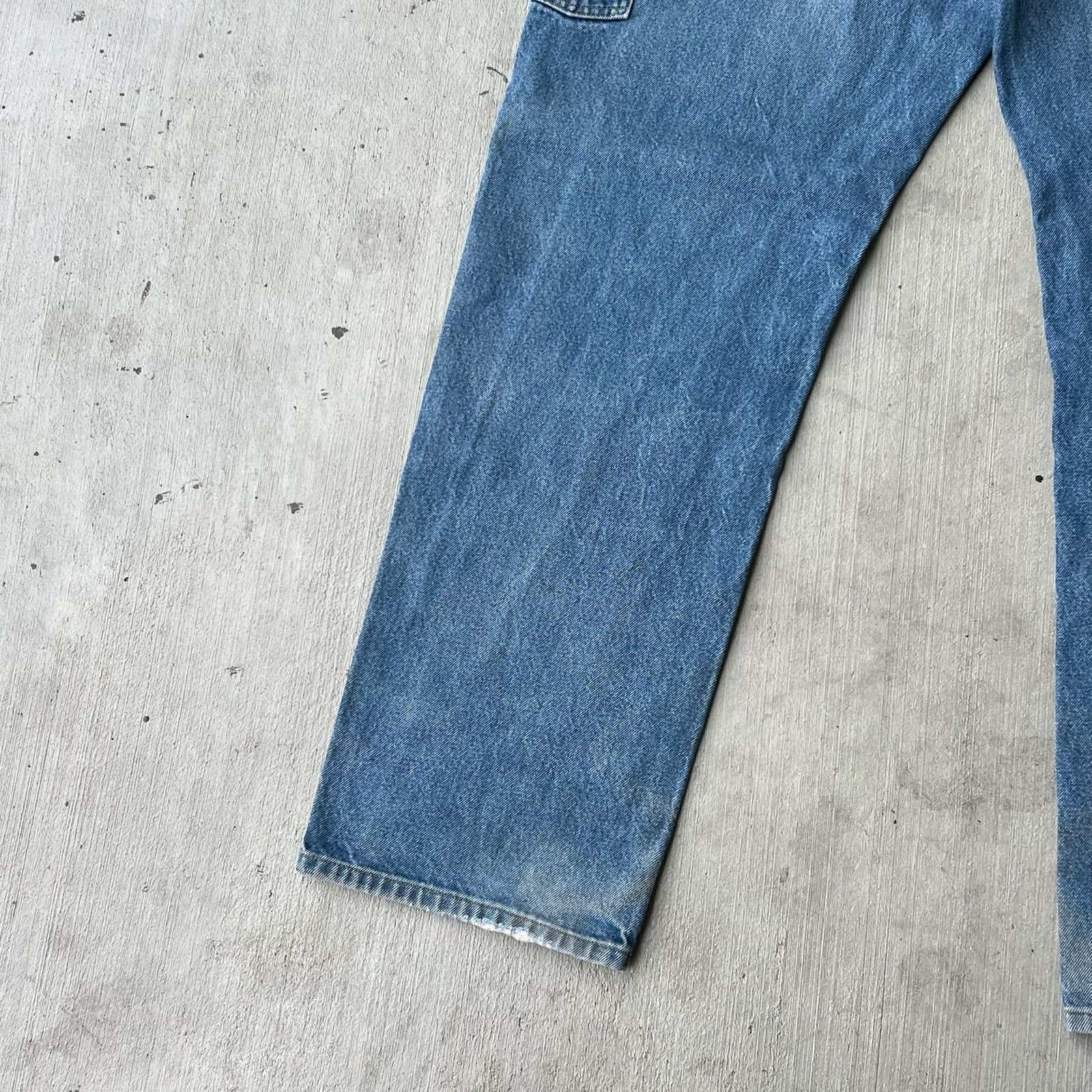 Carhartt × Vintage Carhartt denim blue jean double knee work carpenter pants Size US 37 - 10 Thumbnail