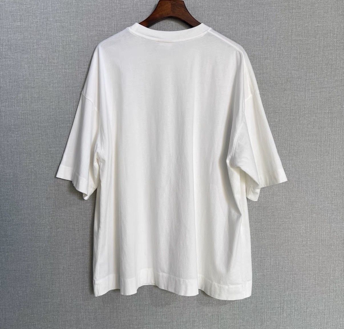 Dries Van Noten Dries Van Noten White Solid Short Sleeve T-Shirt Size US L / EU 52-54 / 3 - 2 Thumbnail