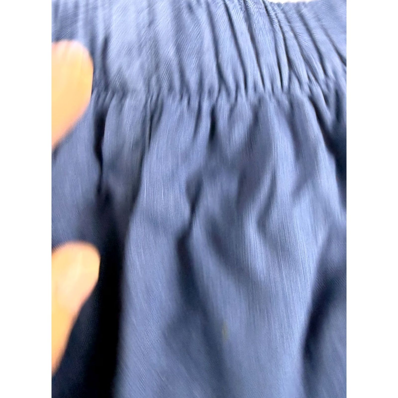 Vintage American Giant Women's Linen Short Beach Horizon Blue 100% Linen Pull On XL Elastic Waist Chino Relaxed Regular Beach Women Blue 100% Linen Short Size 40" / US 18 - 3 Thumbnail
