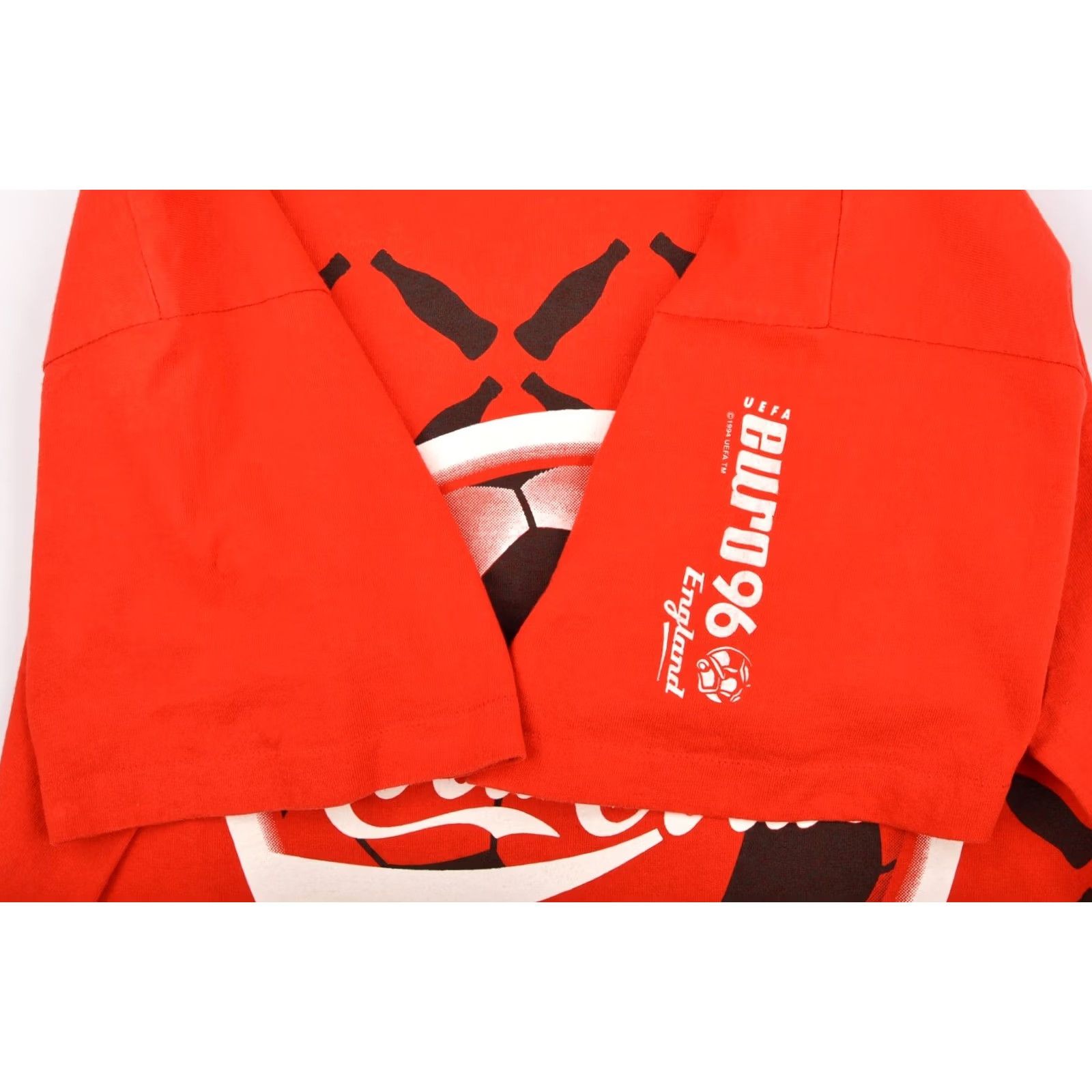 Vintage Screen Stars Coca Cola England Refreshing the Fans of Euro 96 Vtg T-Shirt XL Mens Red Size US XL / EU 56 / 4 - 5 Thumbnail