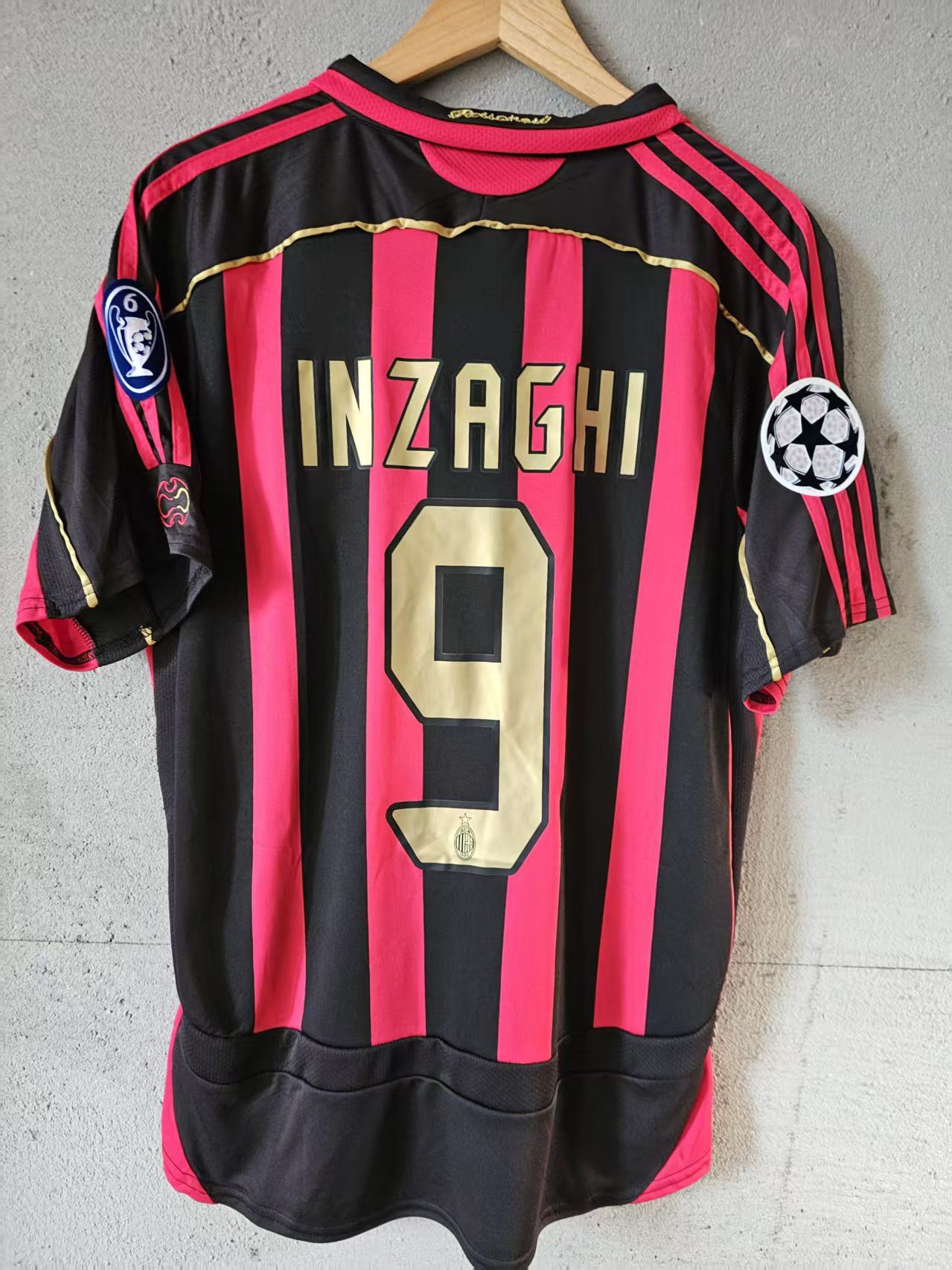 Other 2006 2007 AC Milan 9 Inzaghi Jersey Home Size US L / EU 52-54 / 3 - 1 Thumbnail