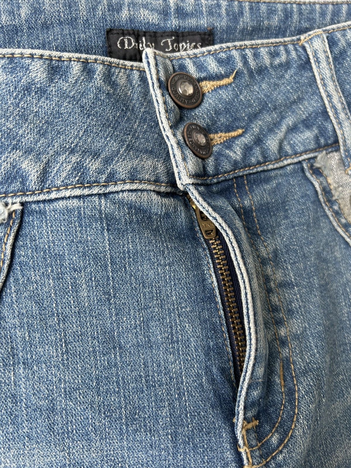If Six Was Nine Y2k Flared Diamond Jeans Size US 30 / EU 46 - 8 Thumbnail