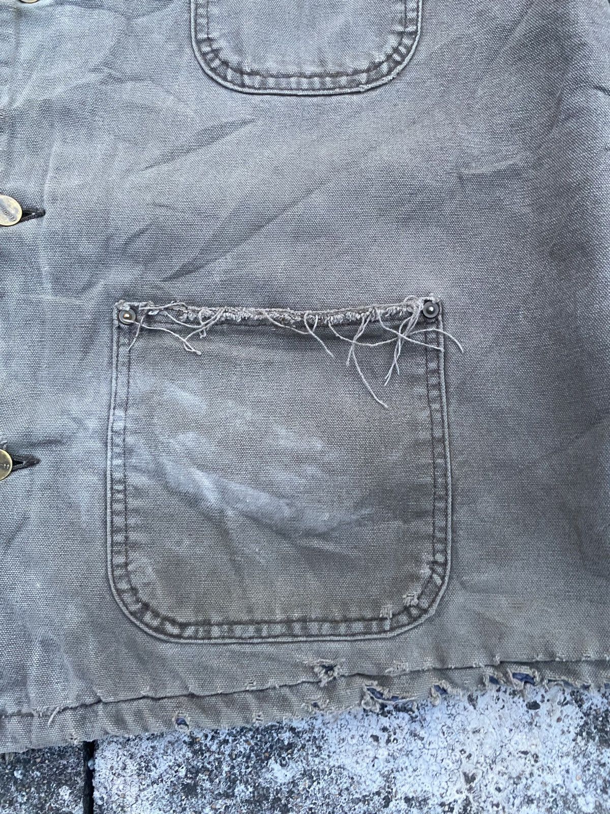 Carhartt VTG Carhartt Detroit Blanket Lined Faded Dirty Jacket Size US XL / EU 56 / 4 - 5 Thumbnail