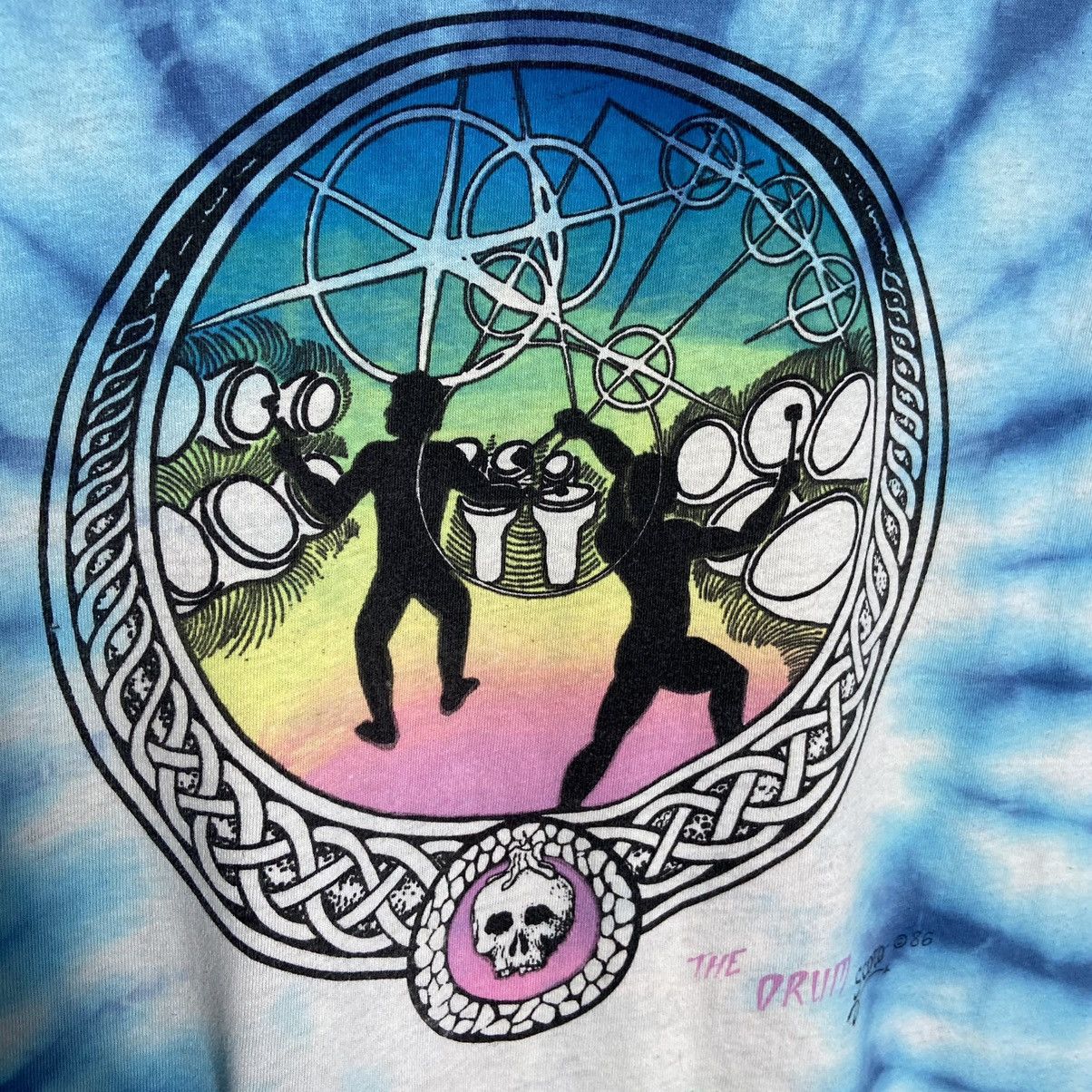 Band Tees Vintage 80s Grateful Dead Band Tee / Tie-Dye T-Shirt Size US XL / EU 56 / 4 - 8 Thumbnail