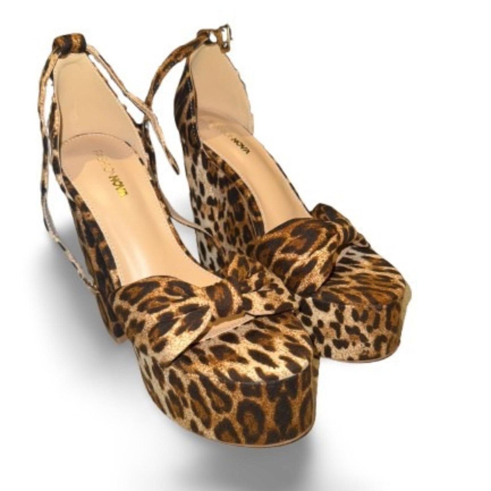 Cosa Nova Fashion nova cougar print heels Size US 8.5 / IT 38.5 - 1 Thumbnail