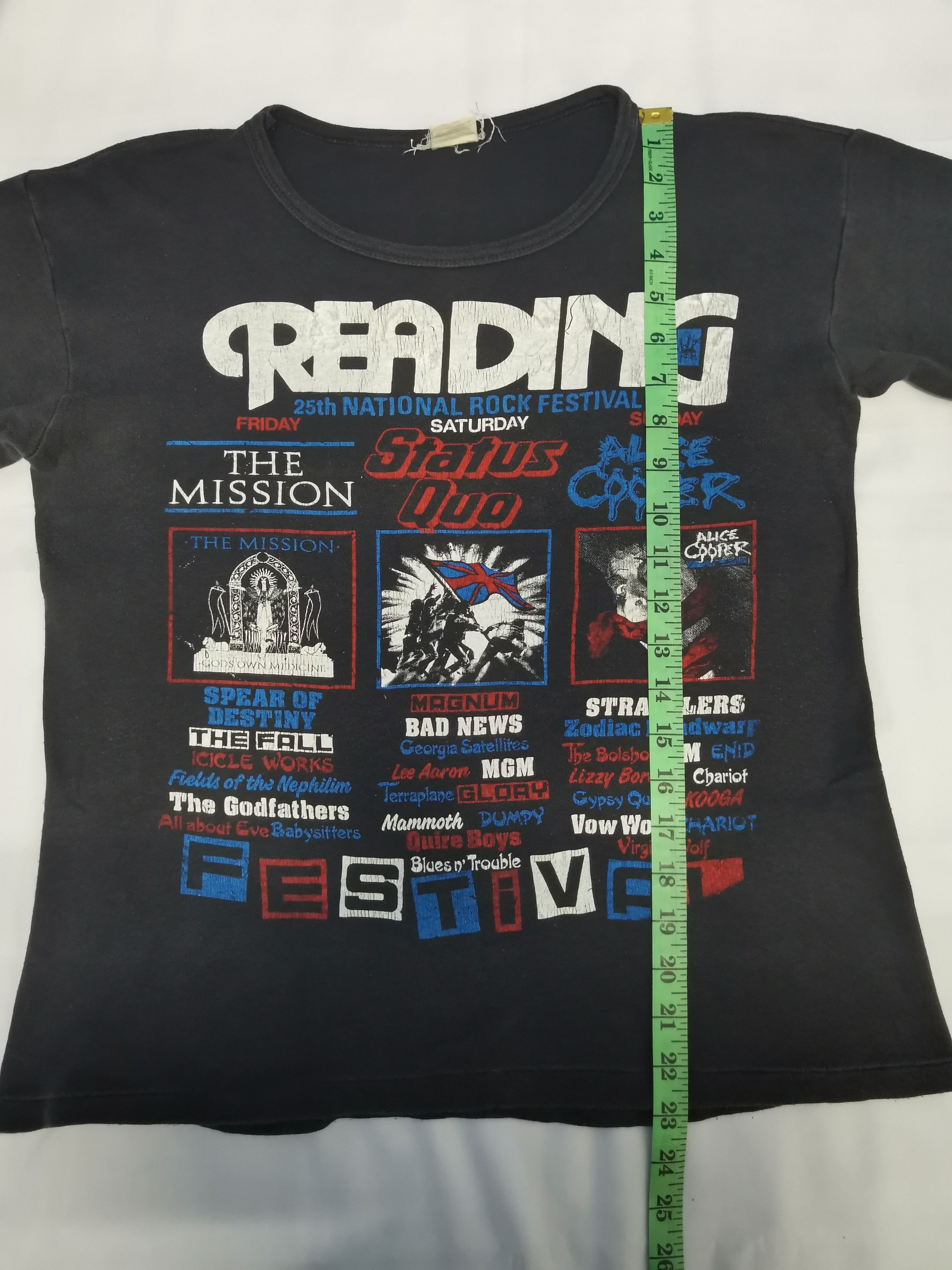 Band Tees Vintage Reading Rock Festival 1987 Alice Cooper Tee Size US L / EU 52-54 / 3 - 5 Thumbnail
