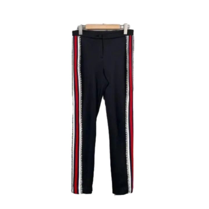 Gucci Gucci Black Track Pants with Rhinestone Stripes Size US 27 - 1 Thumbnail