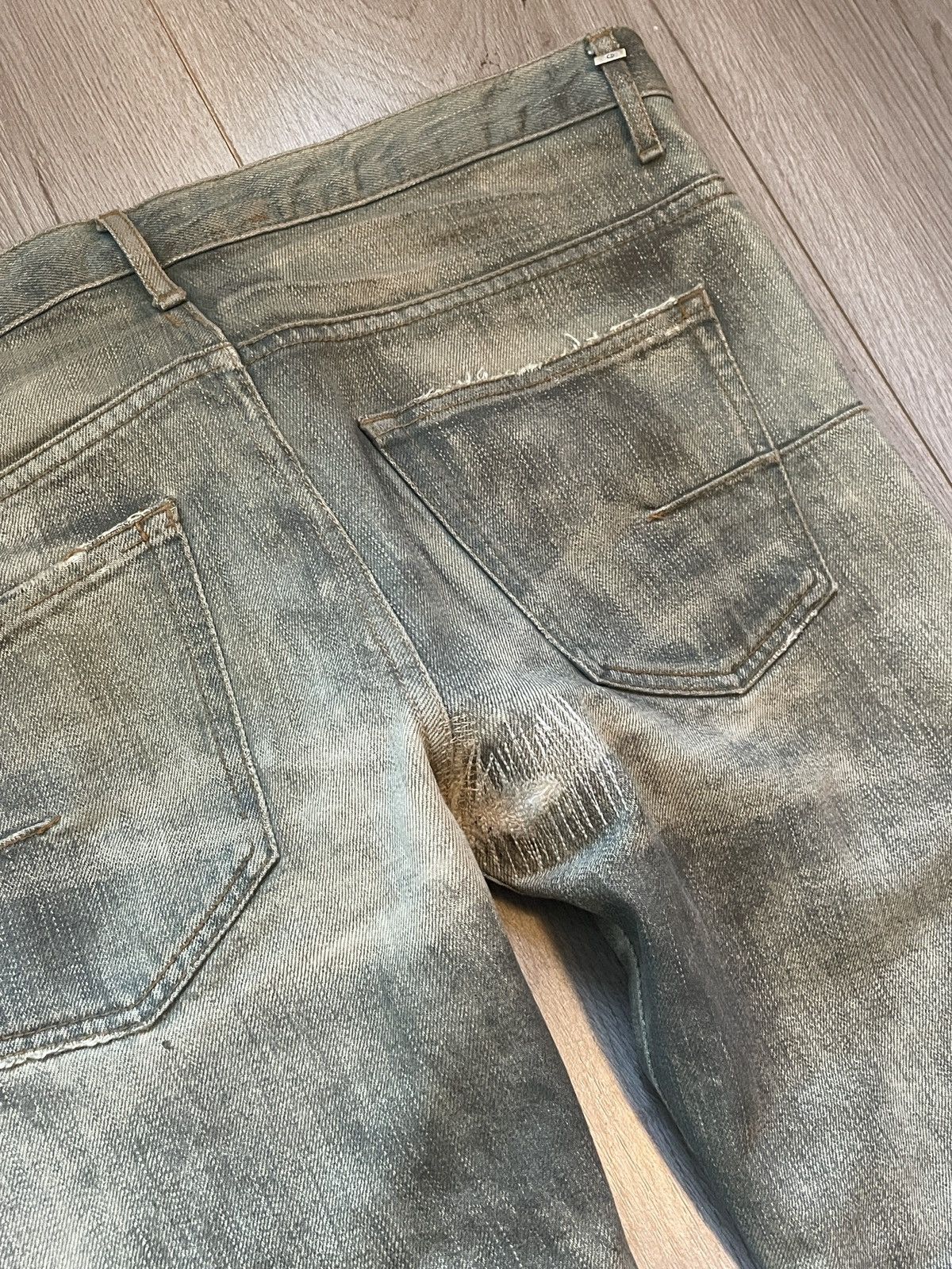 Dior × Hedi Slimane Dior Homme SS04 Dirty Bleu Claire Size US 30 / EU 46 - 4 Thumbnail