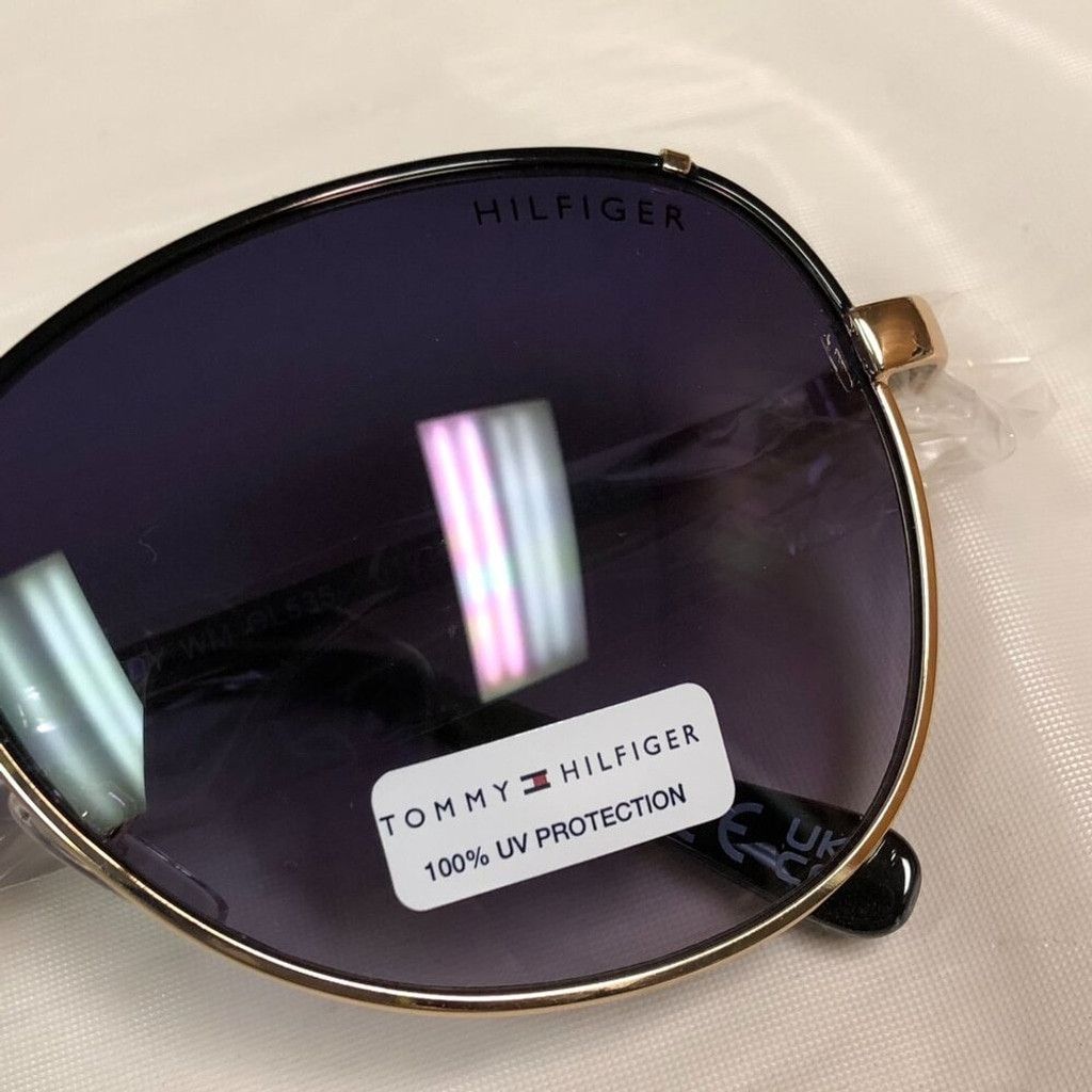 Tommy Hilfiger Tommy Hilfiger Black & Gold Round Frame Sunglasses Size ONE SIZE - 5 Thumbnail