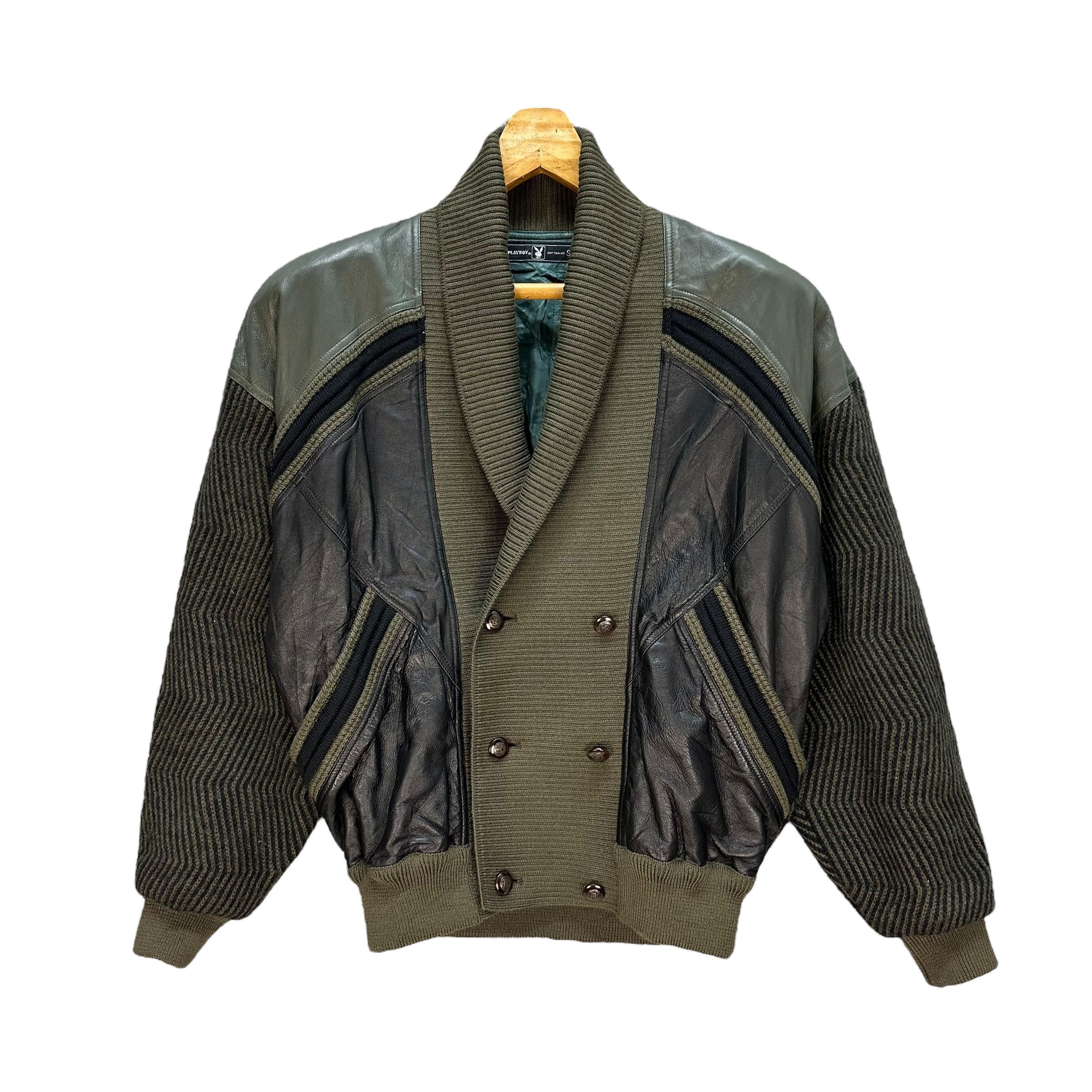 Playboy Playboy Knitted Sheepskin Double Breasted Jacket #A28-0650 Size US S / EU 44-46 / 1 - 1 Thumbnail