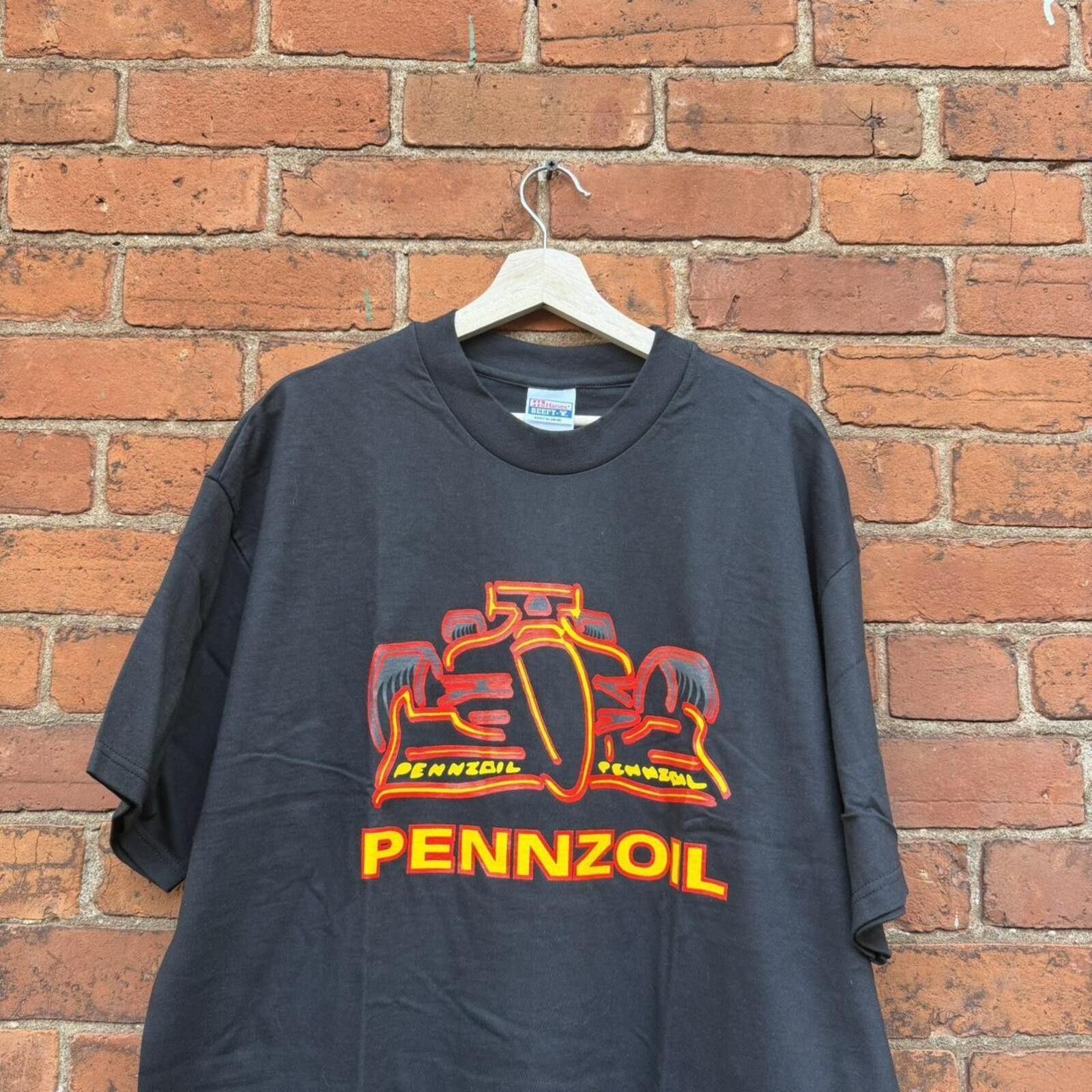 Hanes Vintage Ferrari pennzoil shirt XL 90s/00s Size US XL / EU 56 / 4 - 1 Thumbnail