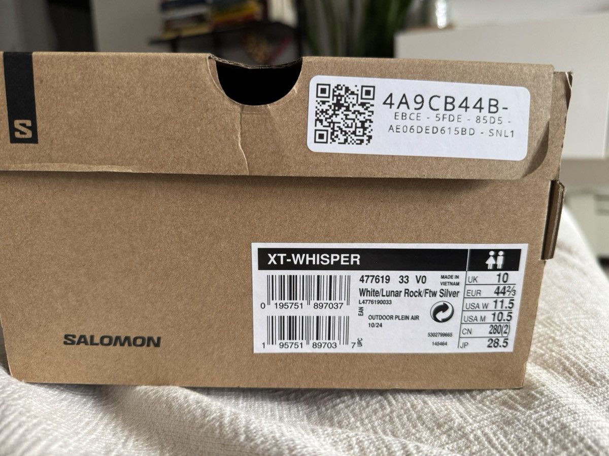 Salomon Salomon XT-Whisper White Lunar Rock 10.5 Size US 10.5 / EU 43-44 - 8 Thumbnail