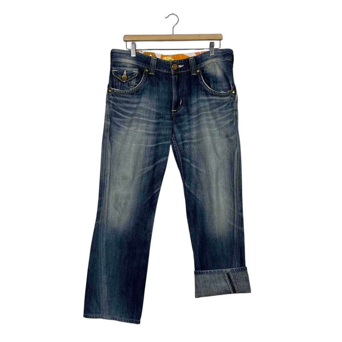 Edwin Vintage Edwin Blue Trip Denim Jeans Size US 34 / EU 50 - 11 Thumbnail