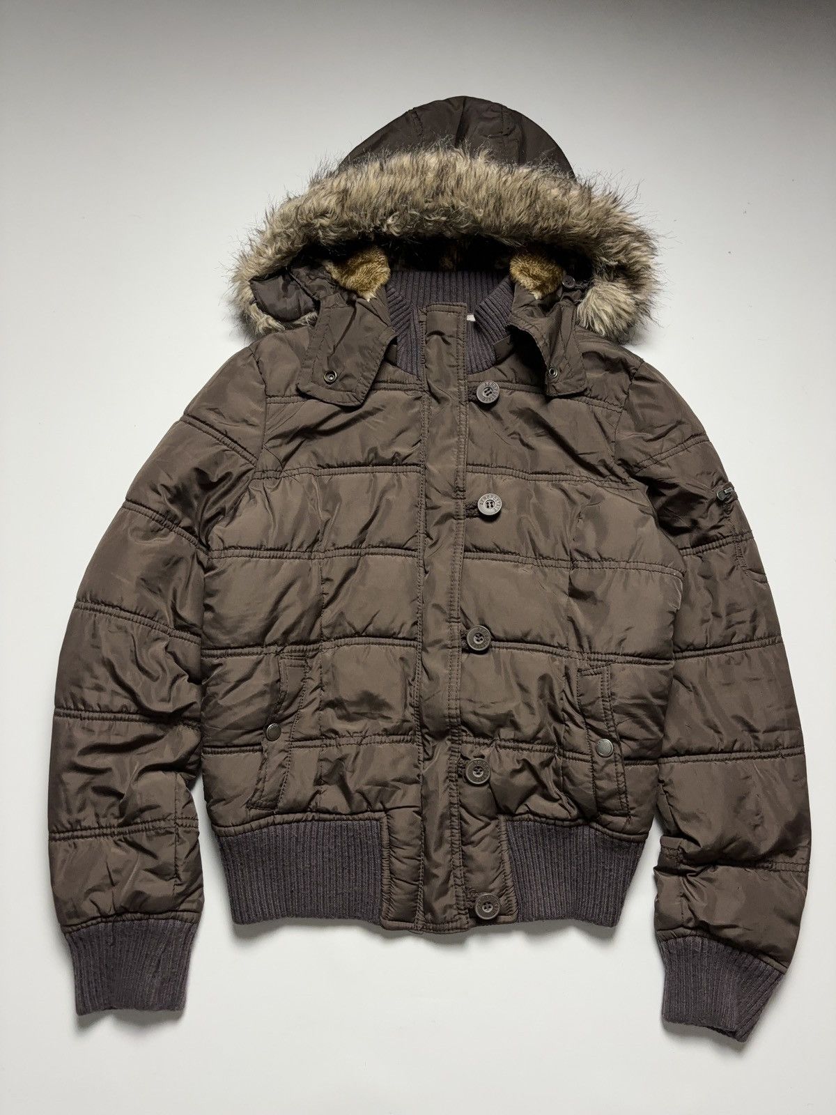 archive fur riversible down jacket y2k Y2k Hoodie Brown Y2k Jacket 