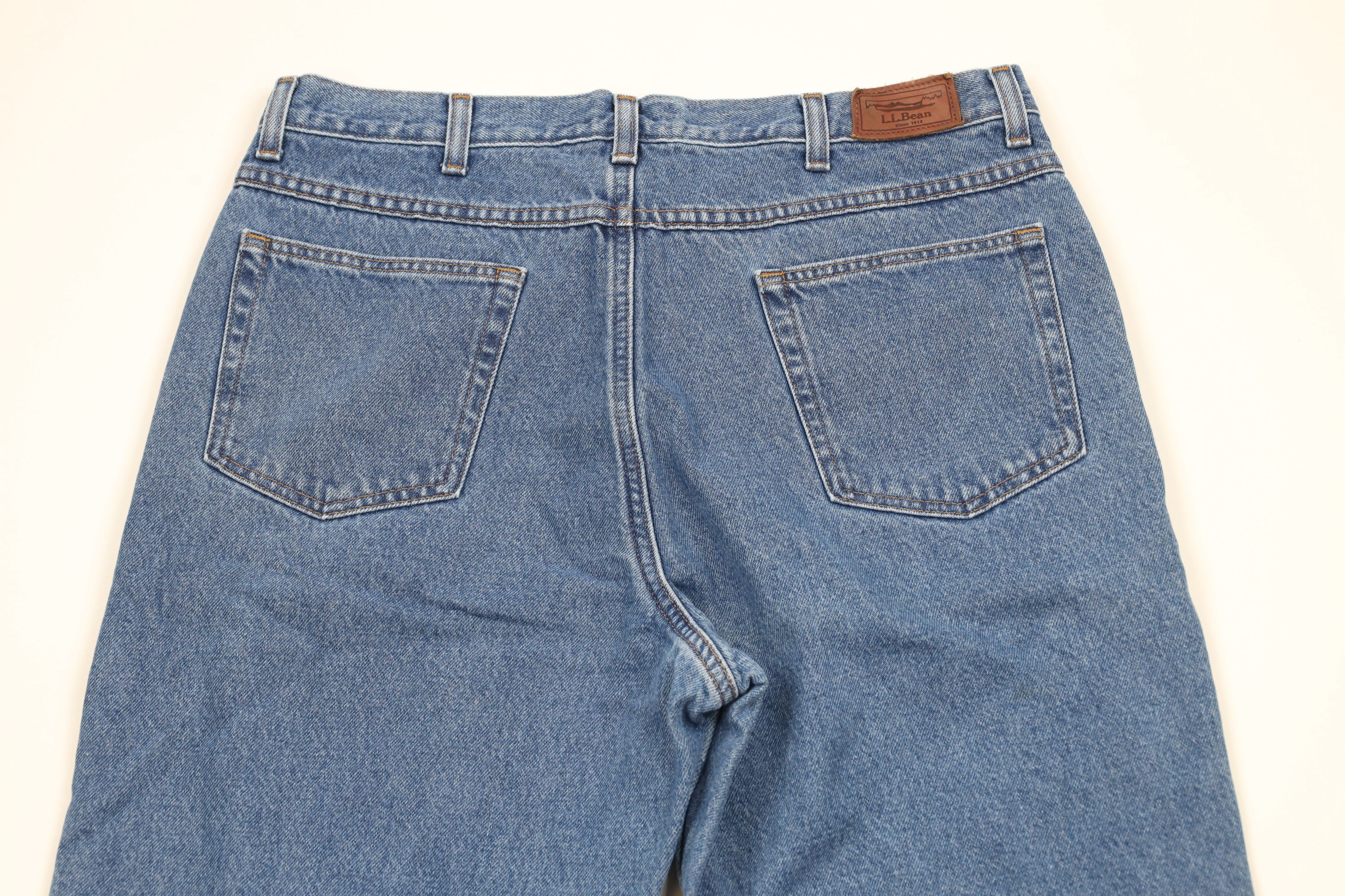 L.L. Bean × Vintage Vintage LL Bean Flannel Lined Classic Fit Denim Jeans Blue Size US 36 / EU 52 - 7 Thumbnail