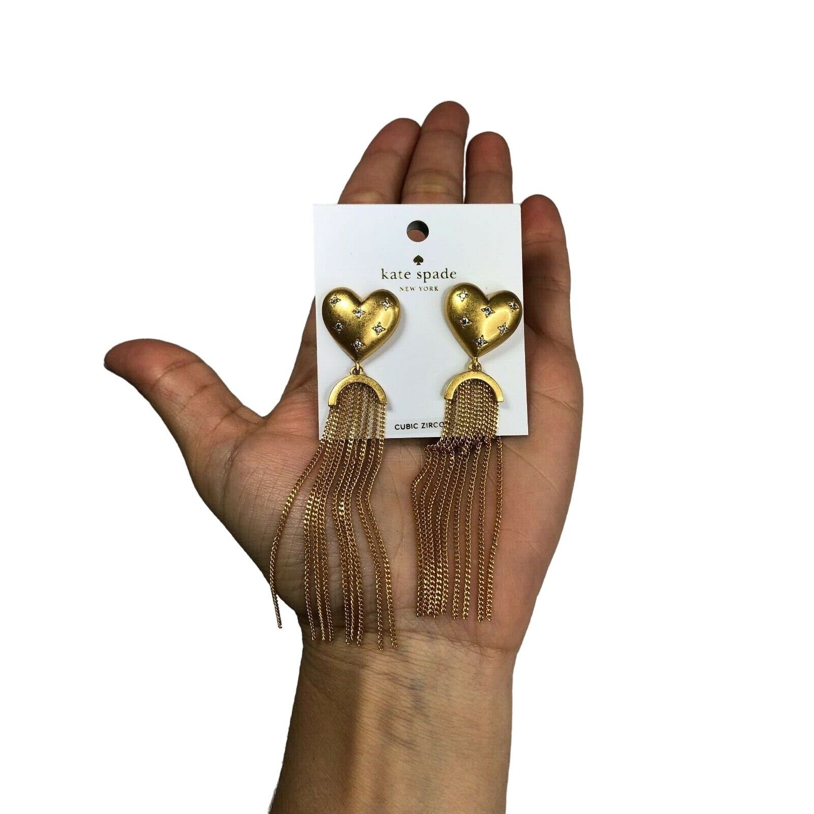 Kate Spade Kate Spade New York My Precious Heart Fringe Long Earrings Size ONE SIZE - 5 Thumbnail