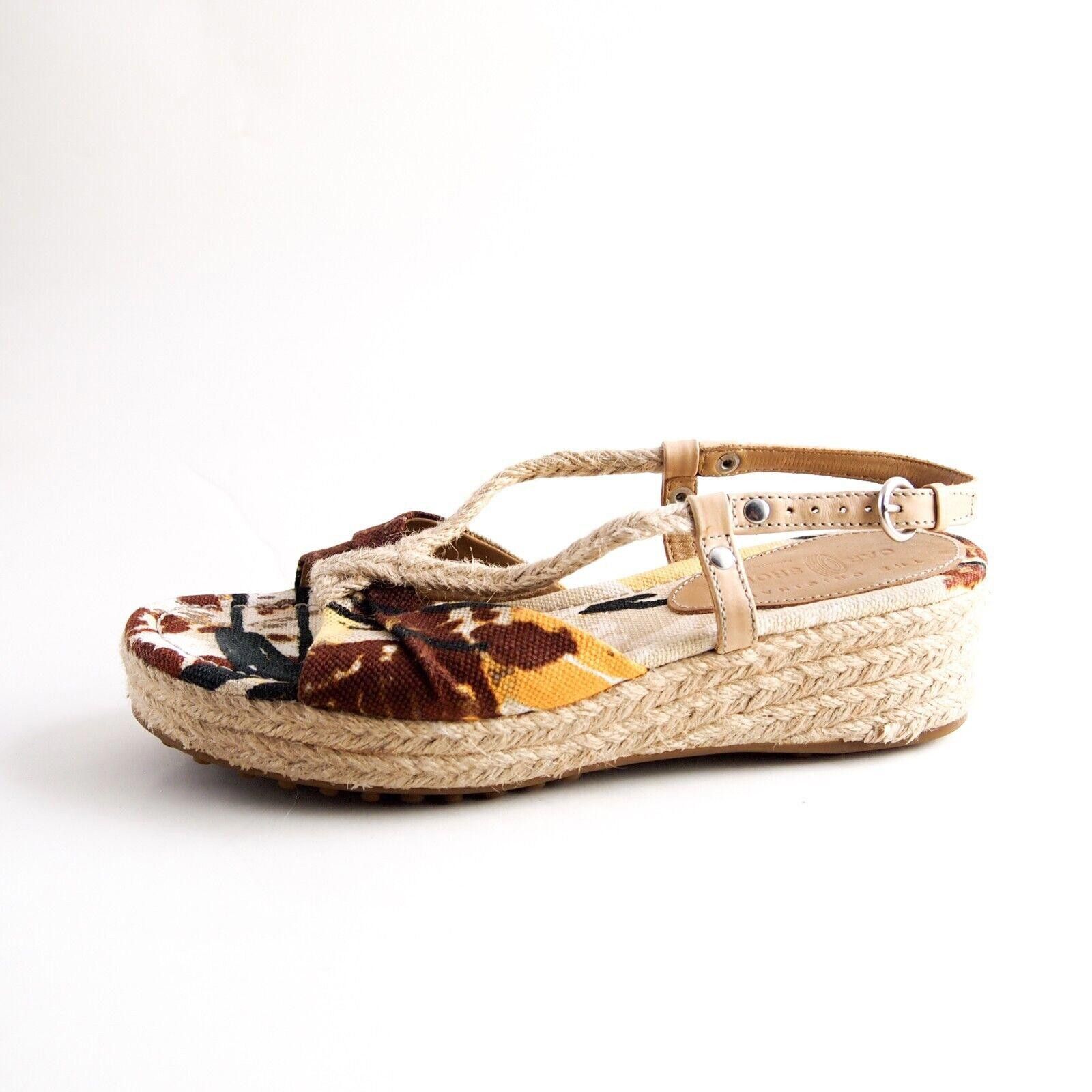 Car Shoe Car Shoe by Prada Wedge Sandals Espadrilles Size US 7 EU 37 Size US 7 / IT 37 - 1 Thumbnail